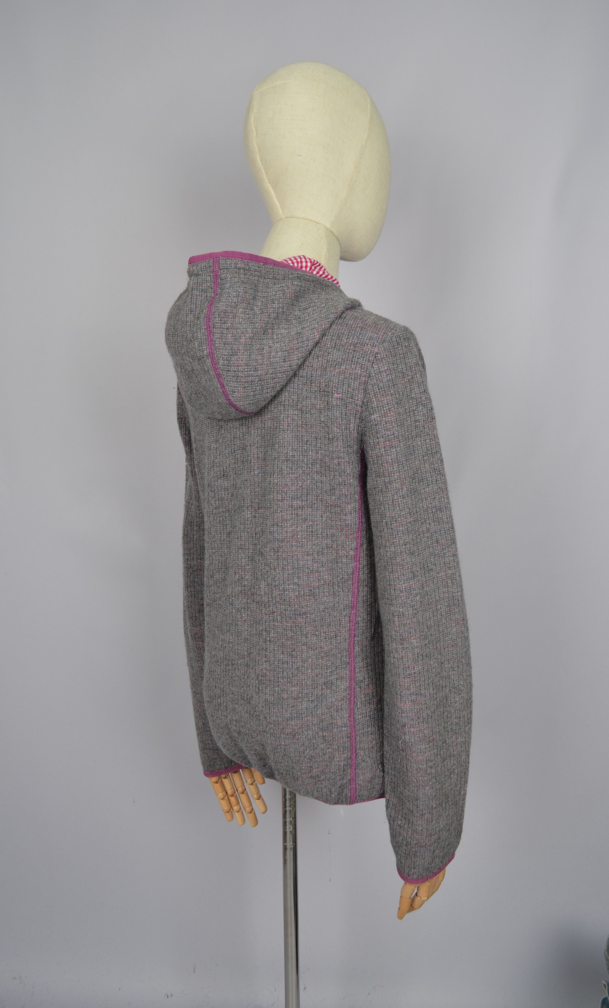 Designer Almgwand Austria Knit Full Zip Lined Jacket Hoodie Ski Apres Size M / US 6-8 / IT 42-44 - 12 Thumbnail