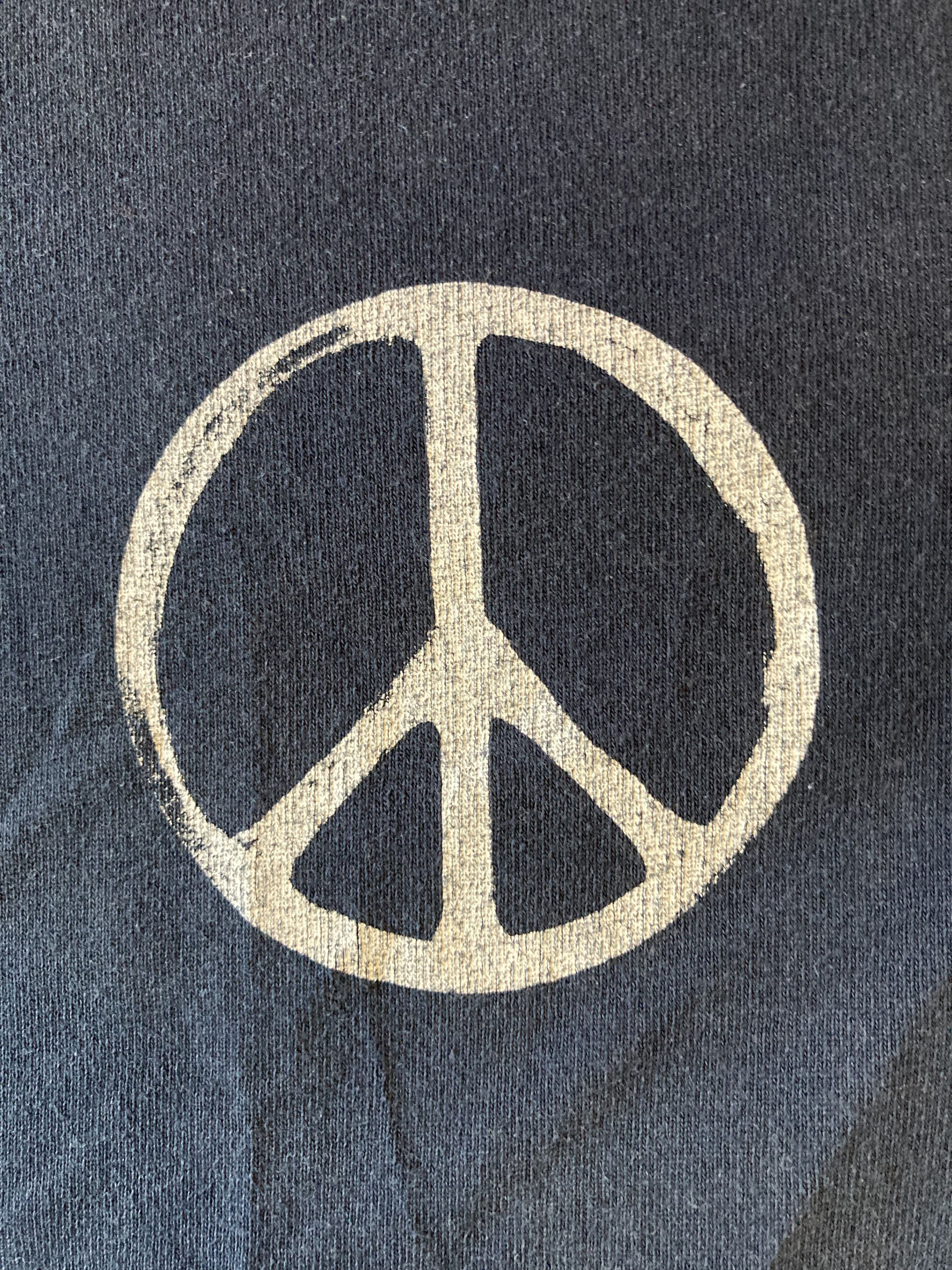A.P.C. A.P.C. x RTH Peace Logo Sign Blue T Shirt Size US L / EU 52-54 / 3 - 5 Thumbnail