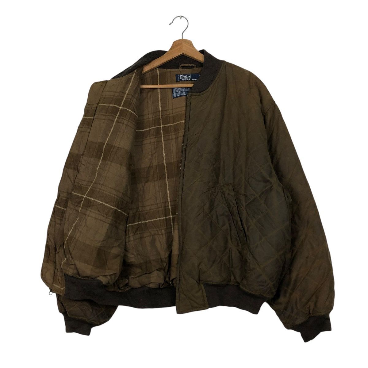 Polo Ralph Lauren 🔥VINTAGE WAX JACKET QUILTED POLO RALPH LAUREN BLANKET TARTAN Size US XL / EU 56 / 4 - 1 Thumbnail