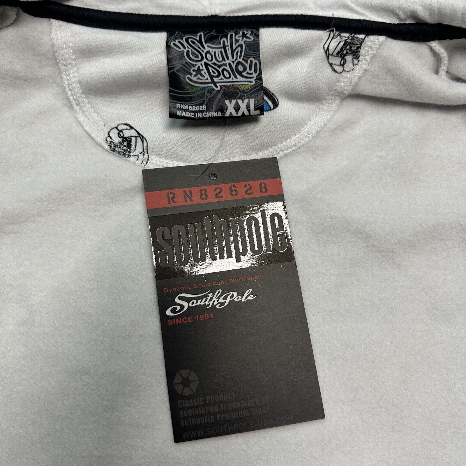 Ecko Unltd. × JNCO × Southpole NWT Vintage Y2K Southpole White Shoes Zip Up Hoodie XXL Size US XXL / EU 58 / 5 - 5 Thumbnail