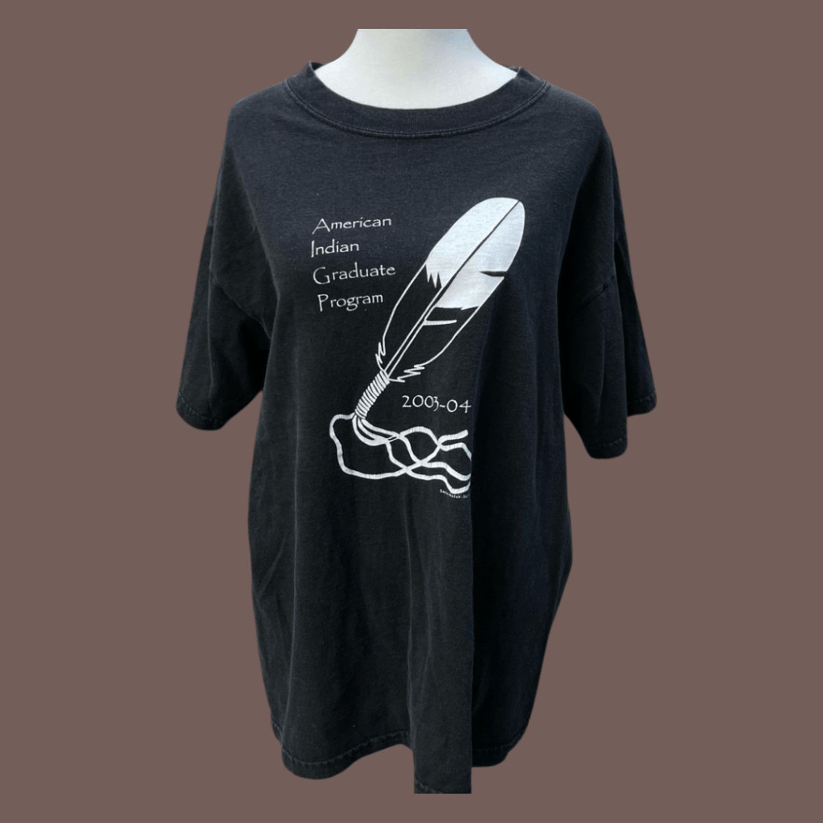Gildan × Vintage VTG Graphic Tee Gildan Quill Pen Black & White | Archive Y2K Size US L / EU 52-54 / 3 - 1 Thumbnail