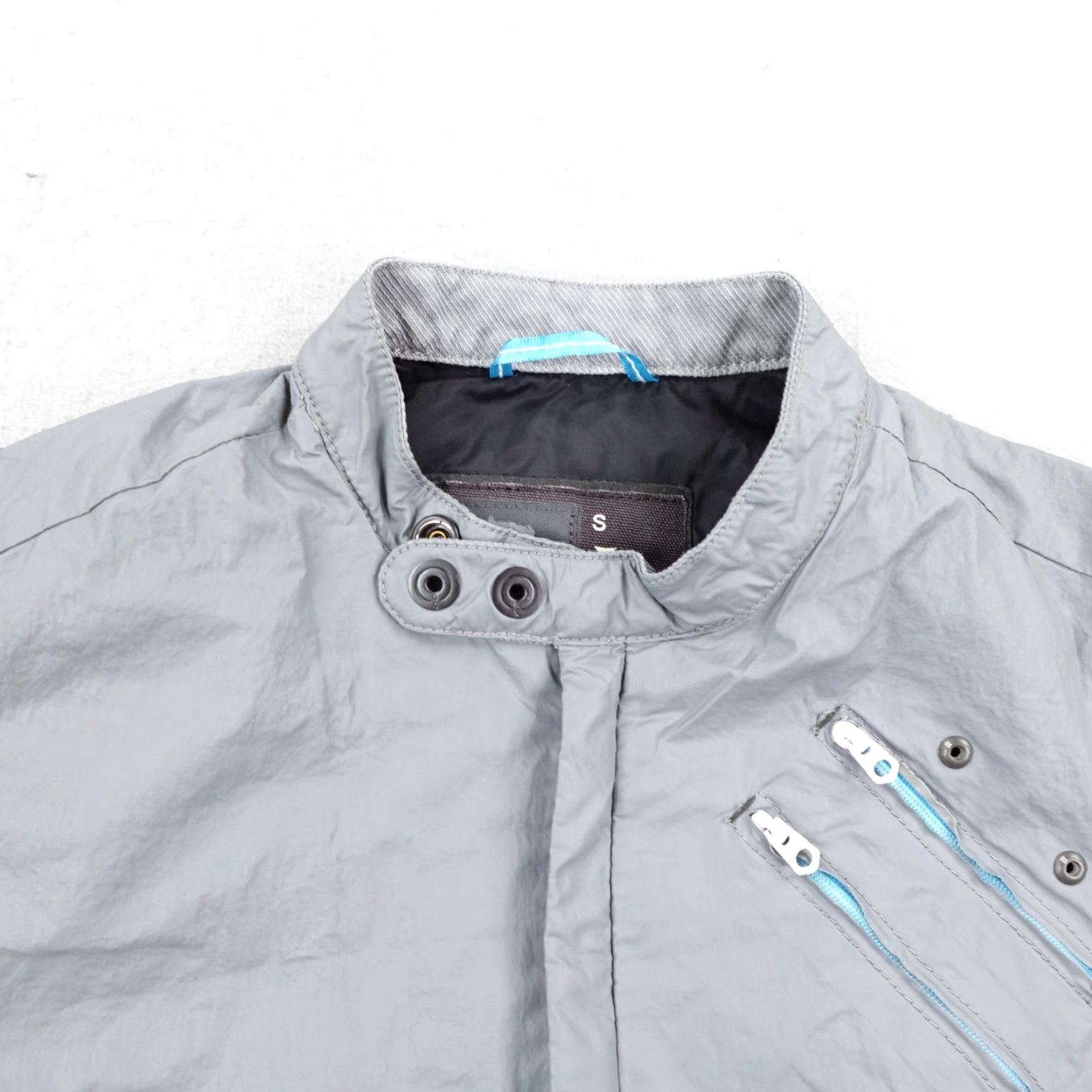 Vintage G Star RAW Jacket Womens Small Gray Smith Windbreaker Bomber Coat Full Zip Up Size S / US 4 / IT 40 - 2 Thumbnail