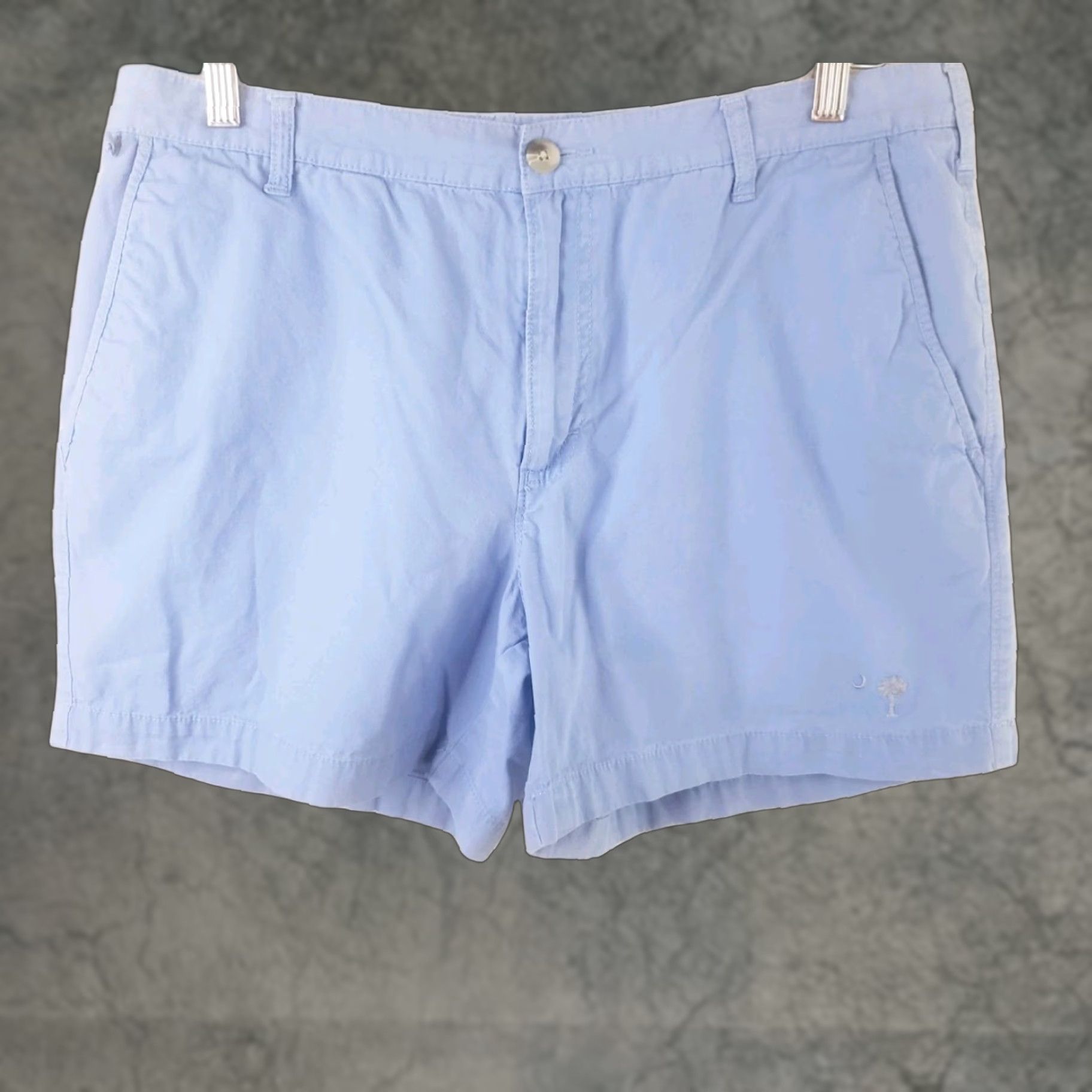 Vintage Columbia PFG Shorts Mens 36x6" Chino Flat Front Blue SC Logo Cotton Zig Zip Pocket Logo, Moisture Wicking, Machine Washable, Regular Fit - Vintage: No Size US 36 / EU 52 - 1 Thumbnail