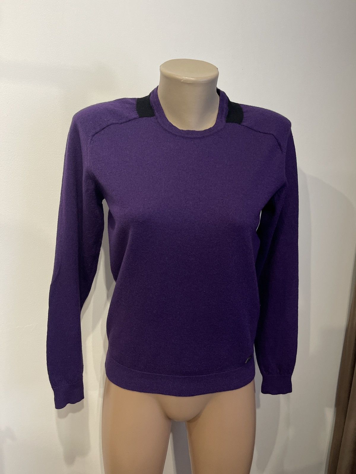 Versace Gianni Versace sweater woman purple knit wool rare Size M / US 6-8 / IT 42-44 - 3 Thumbnail