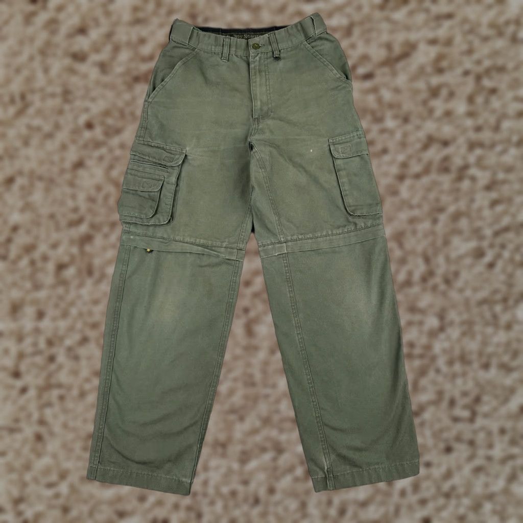 Vintage VINTAGE Boy Scouts Pants Adult 42 Green Cargo Convertible Uniform Cotton Blend 42x28 Mens Size US 42 / EU 58 - 1 Thumbnail