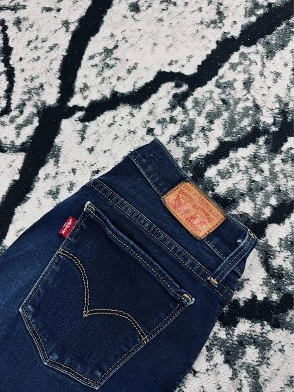 Levi's Levis 710 super skinny jeans 27 blue Size 27" / US 4 / IT 40 - 5 Thumbnail