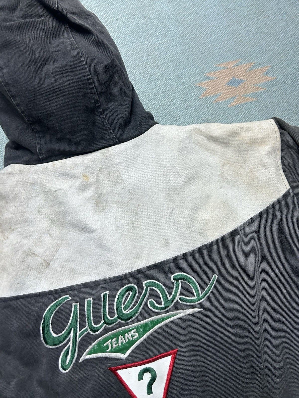 Vintage Vintage guess hooded work jacket canvas Carhartt quilted XL Size US XL / EU 56 / 4 - 4 Thumbnail