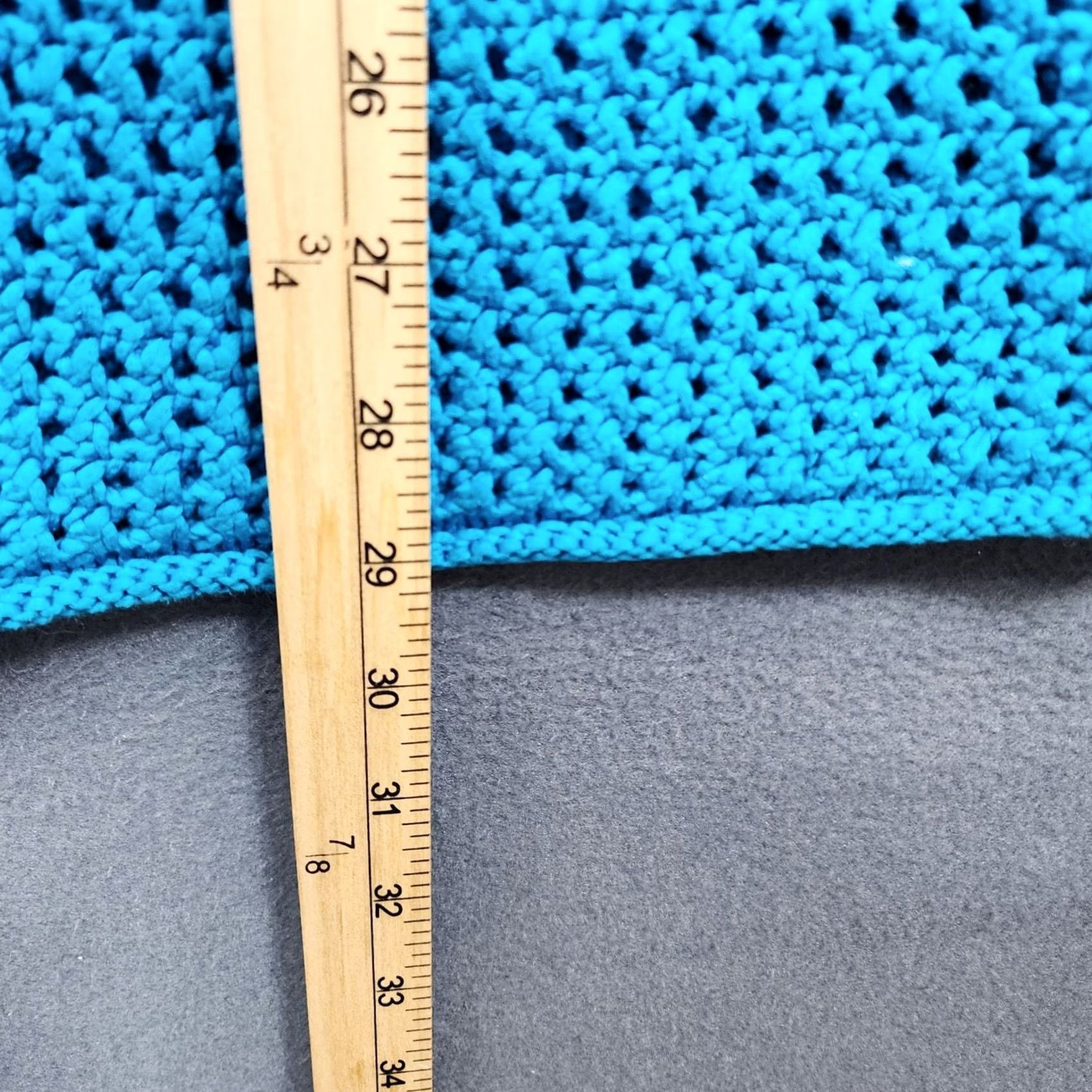 Ralph Lauren VINTAGE Ralph Lauren LRL Top 2X Handknit Blue 3/4 Sleeve Boho Cover Up Womens Size XXL / US 16-18 / IT 52-54 - 6 Thumbnail