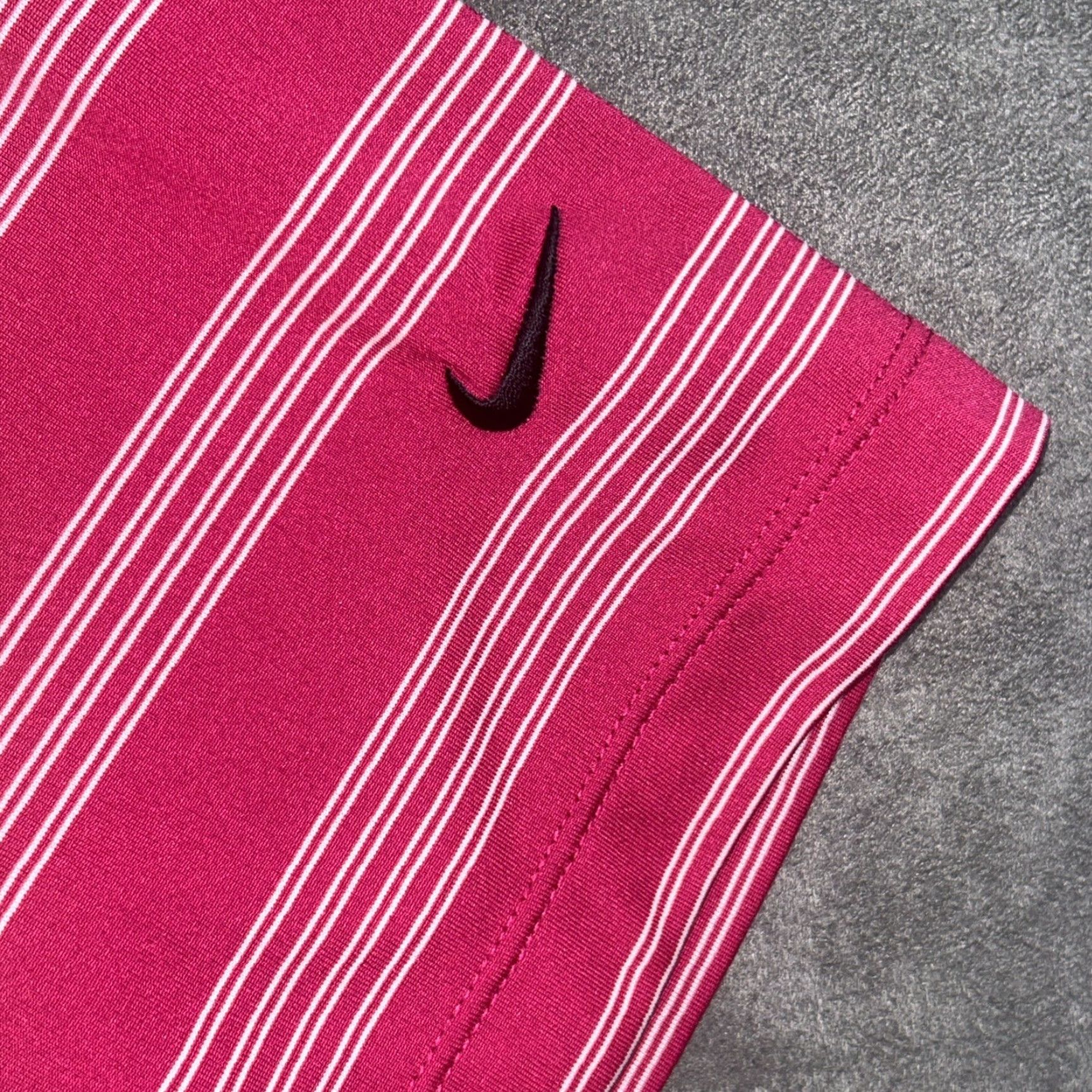 Nike Nike Tour Performance Polo Shirt Mens XL Pink White Striped Dri-Fit Golf Shirt Size US XL / EU 56 / 4 - 4 Thumbnail