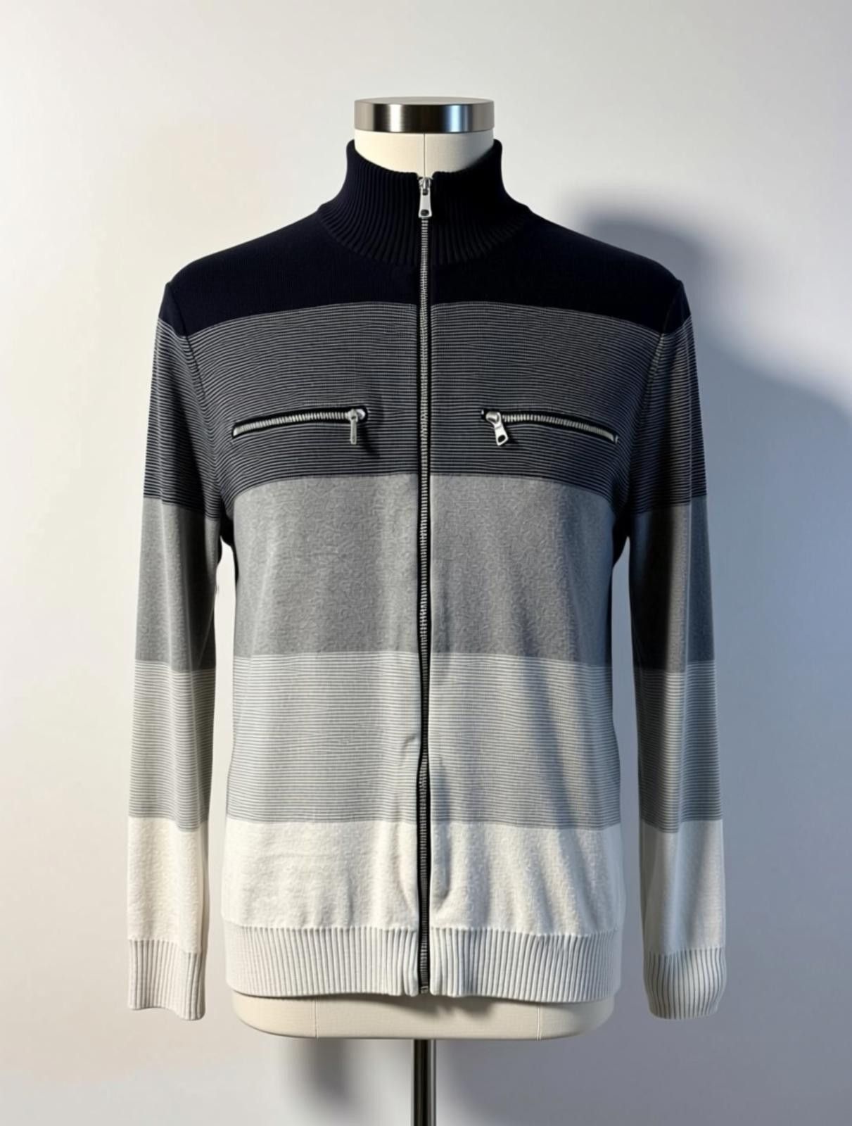 Other Men's I.N.C. International Concepts Cotton Zip-Up Sweater, L Size US L / EU 52-54 / 3 - 1 Thumbnail