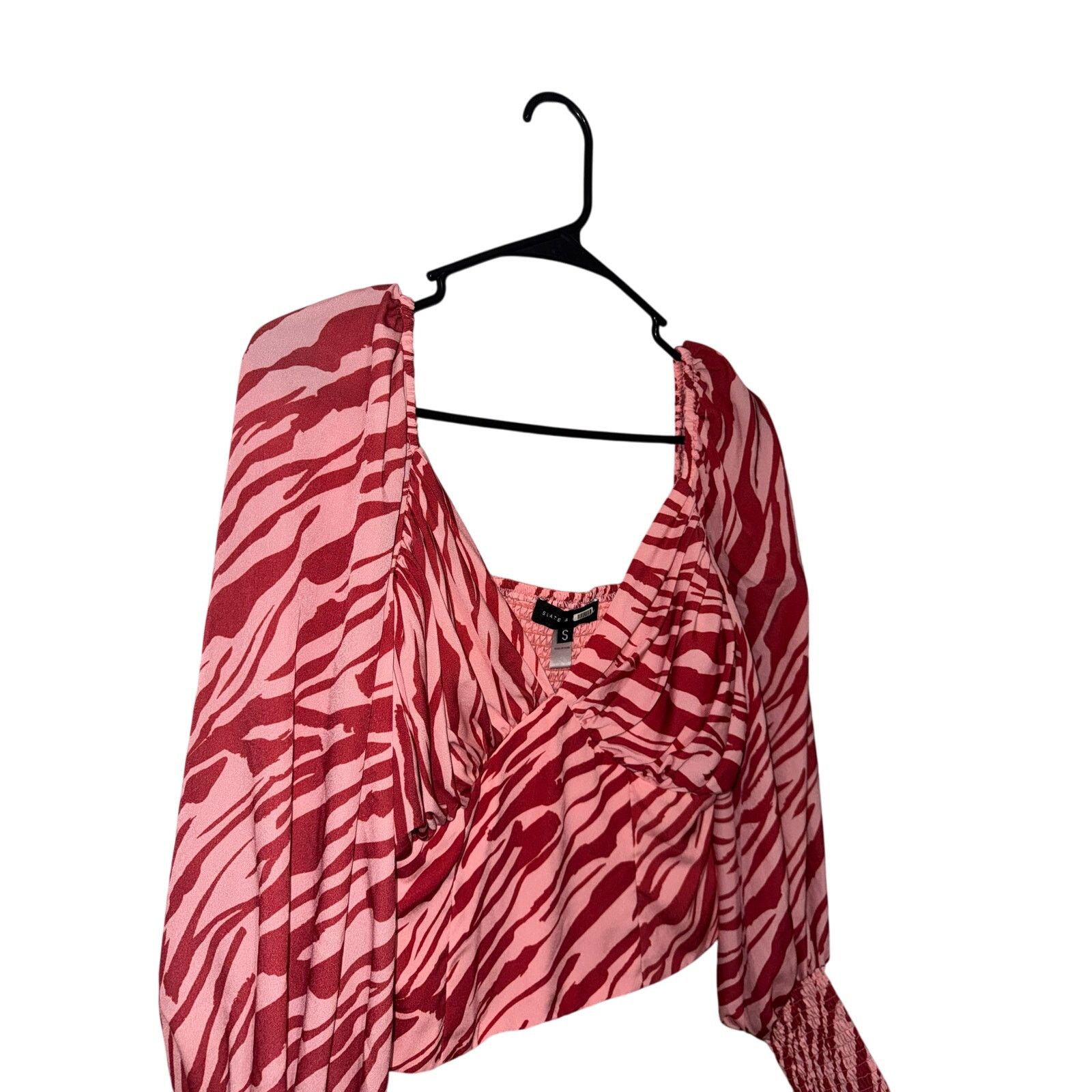 Slate & Stone Slate & Willow Pink Zebra Print Top - Size Small Size S / US 4 / IT 40 - 3 Thumbnail