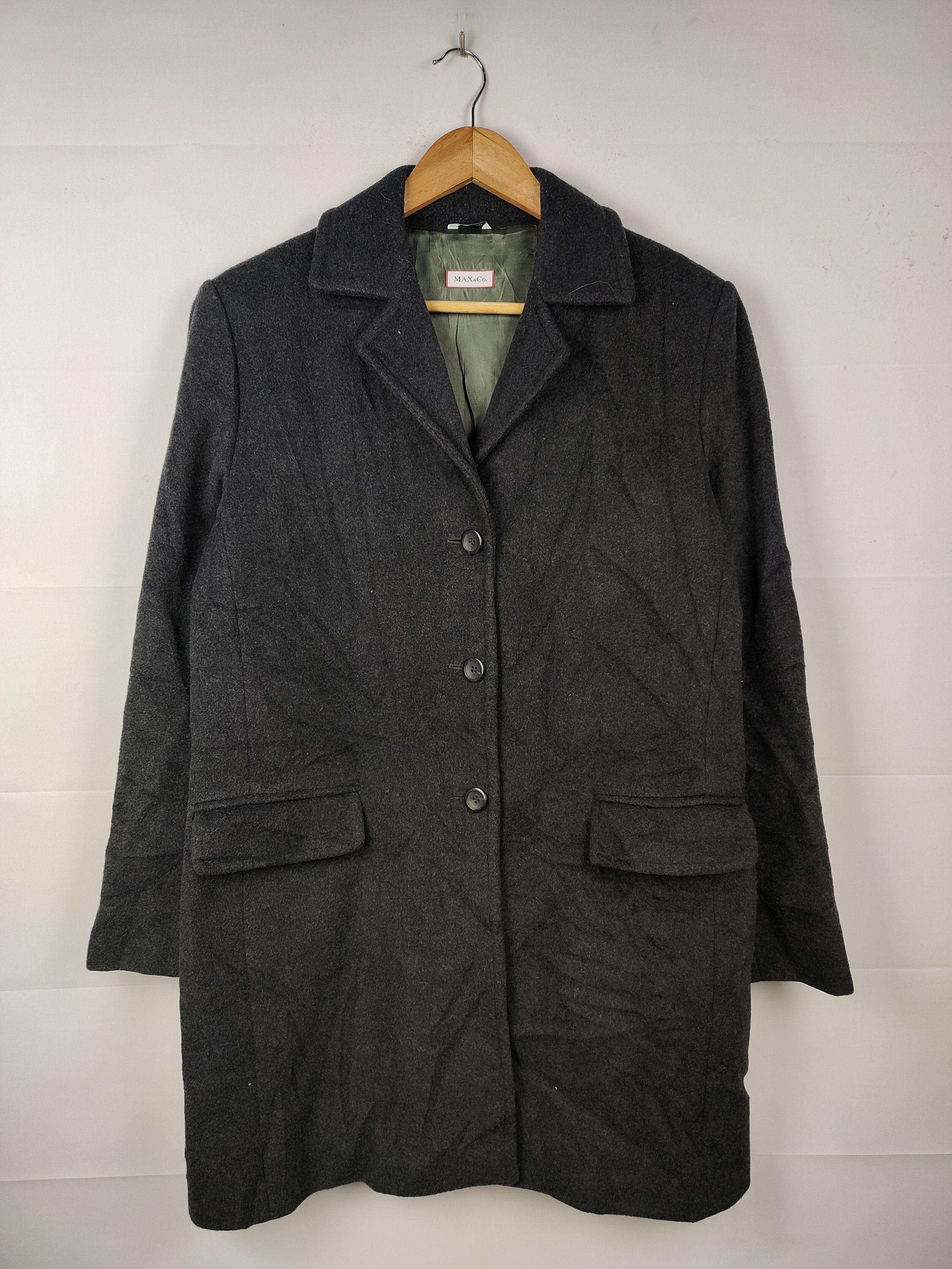 Designer × Max Mara Max Mara Max & Co Wool Long Coat Size M / US 6-8 / IT 42-44 - 1 Thumbnail