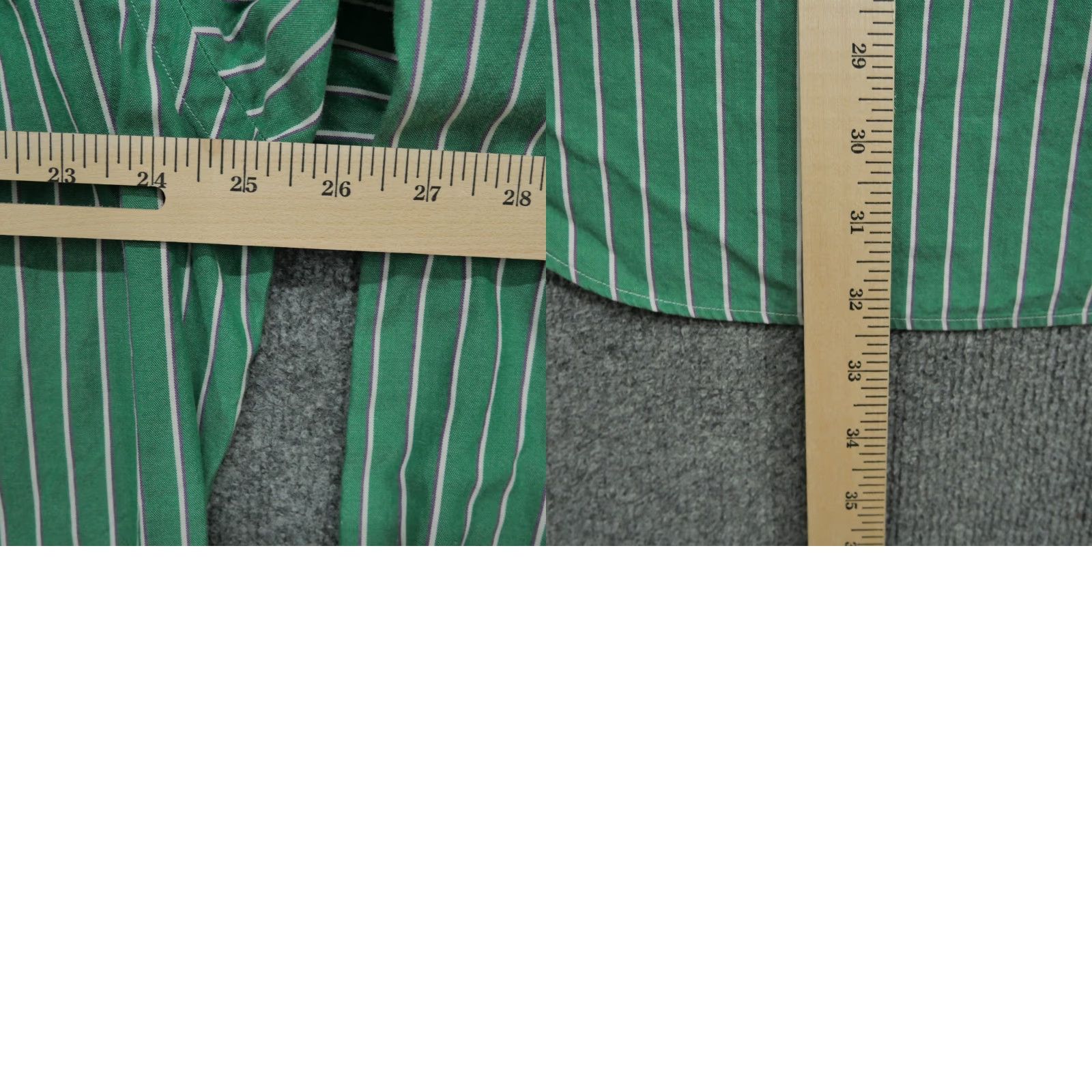 Polo Ralph Lauren Ralph Lauren Shirt Mens 16 34 Green Purple Striped Button Up Small Pony Size US L / EU 52-54 / 3 - 8 Thumbnail