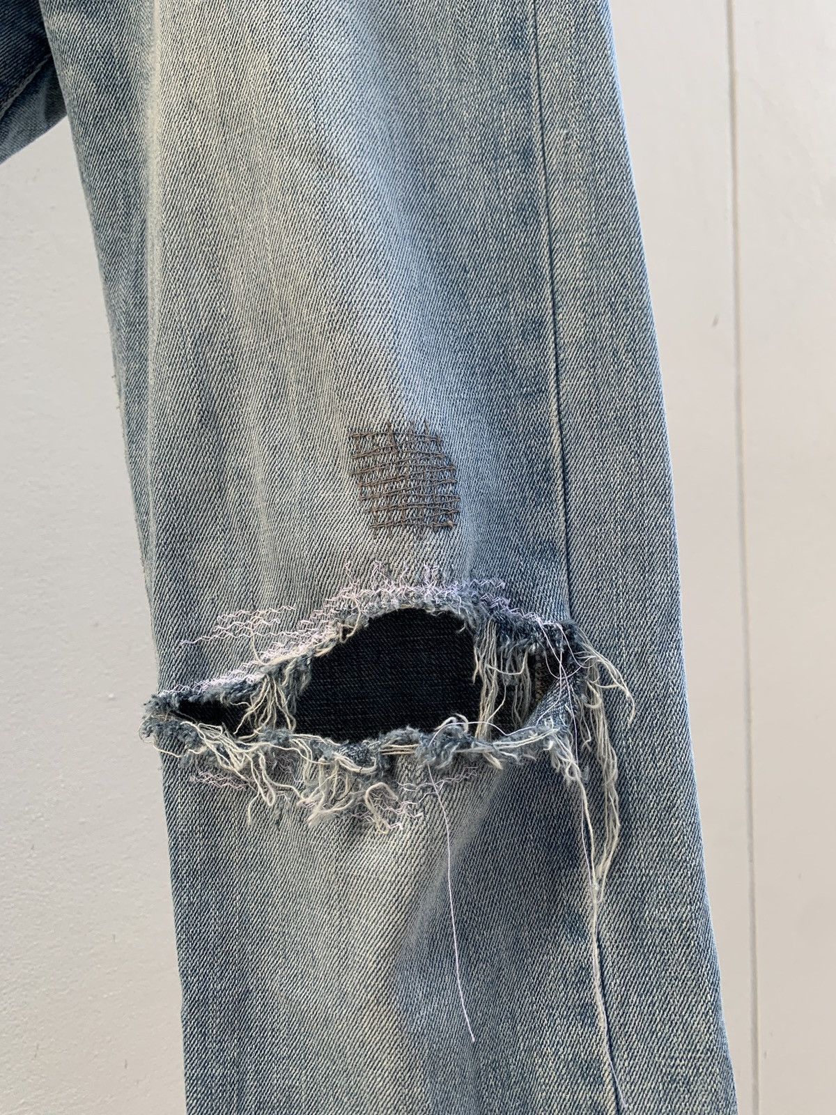 Vintage Thrashed Vintage J-honey Flared Jeans Distressed ERD Size US 32 / EU 48 - 5 Thumbnail