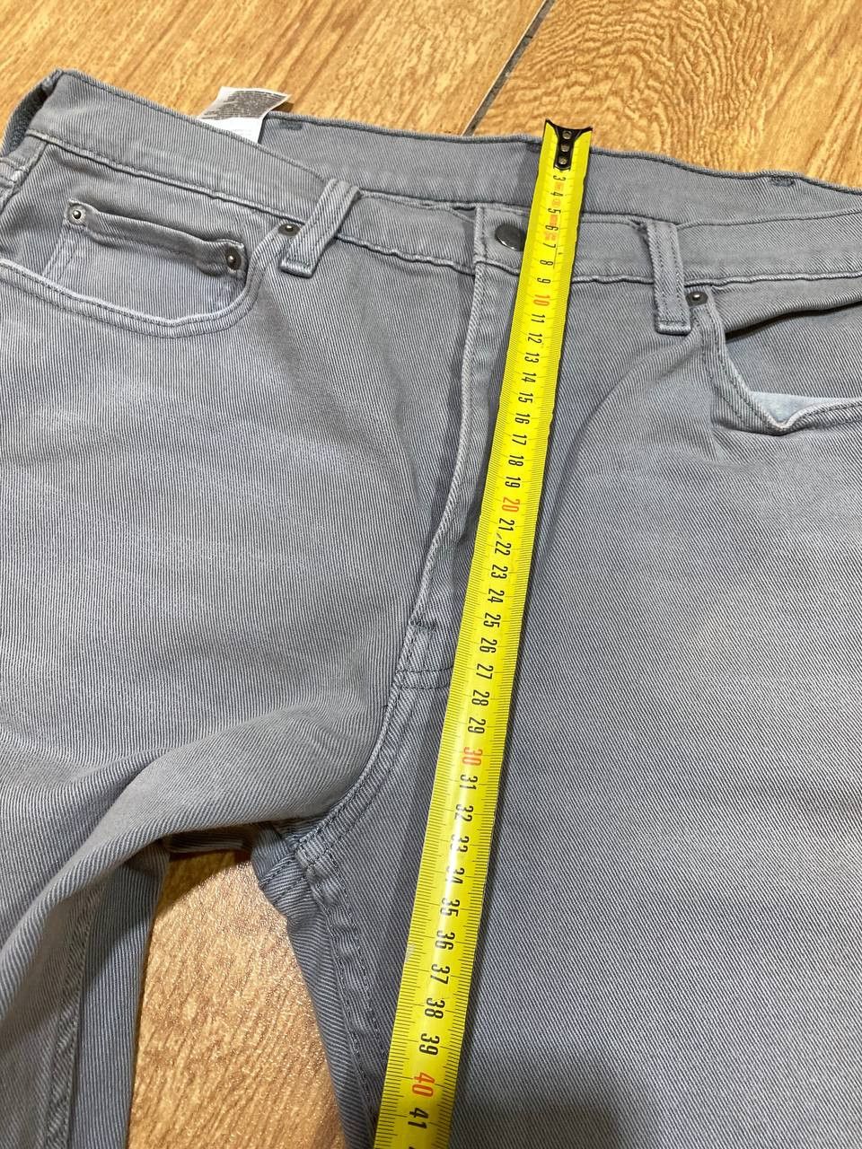 Levi's Levi's 514 Gray Light Wash Straight Jeans Mid Rise Button Size US 38 / EU 54 - 11 Thumbnail