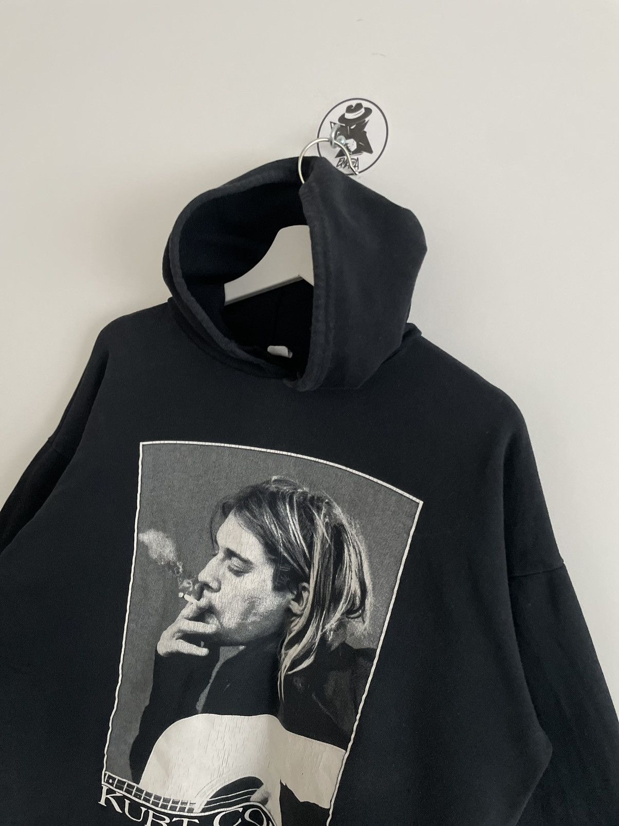 Band Tees × Vintage Vintage 90s Nirvana Kurt Cobain Faded Hoodie Size L Size US M / EU 48-50 / 2 - 3 Thumbnail