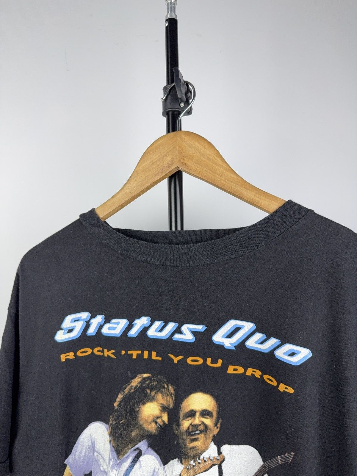 Band Tees × Vintage Status Quo Rock Til You Drop Tour Tee 1991 Vintage Band Size US L / EU 52-54 / 3 - 8 Thumbnail