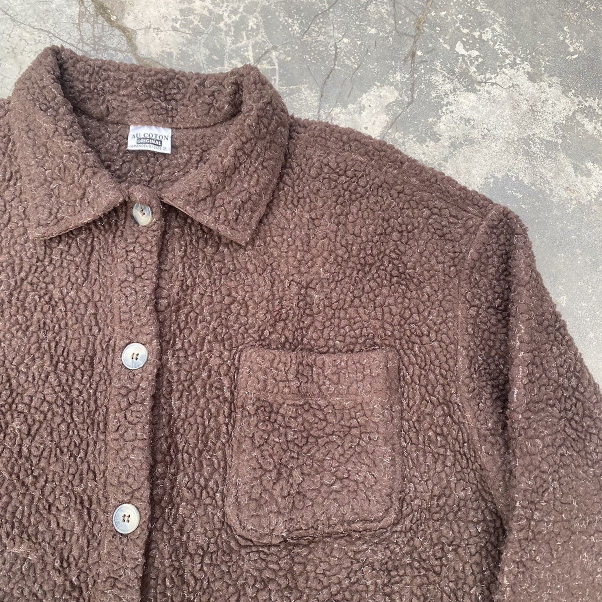 Vintage Vintage Deep Pile Fleece Button Up Size US L / EU 52-54 / 3 - 3 Thumbnail