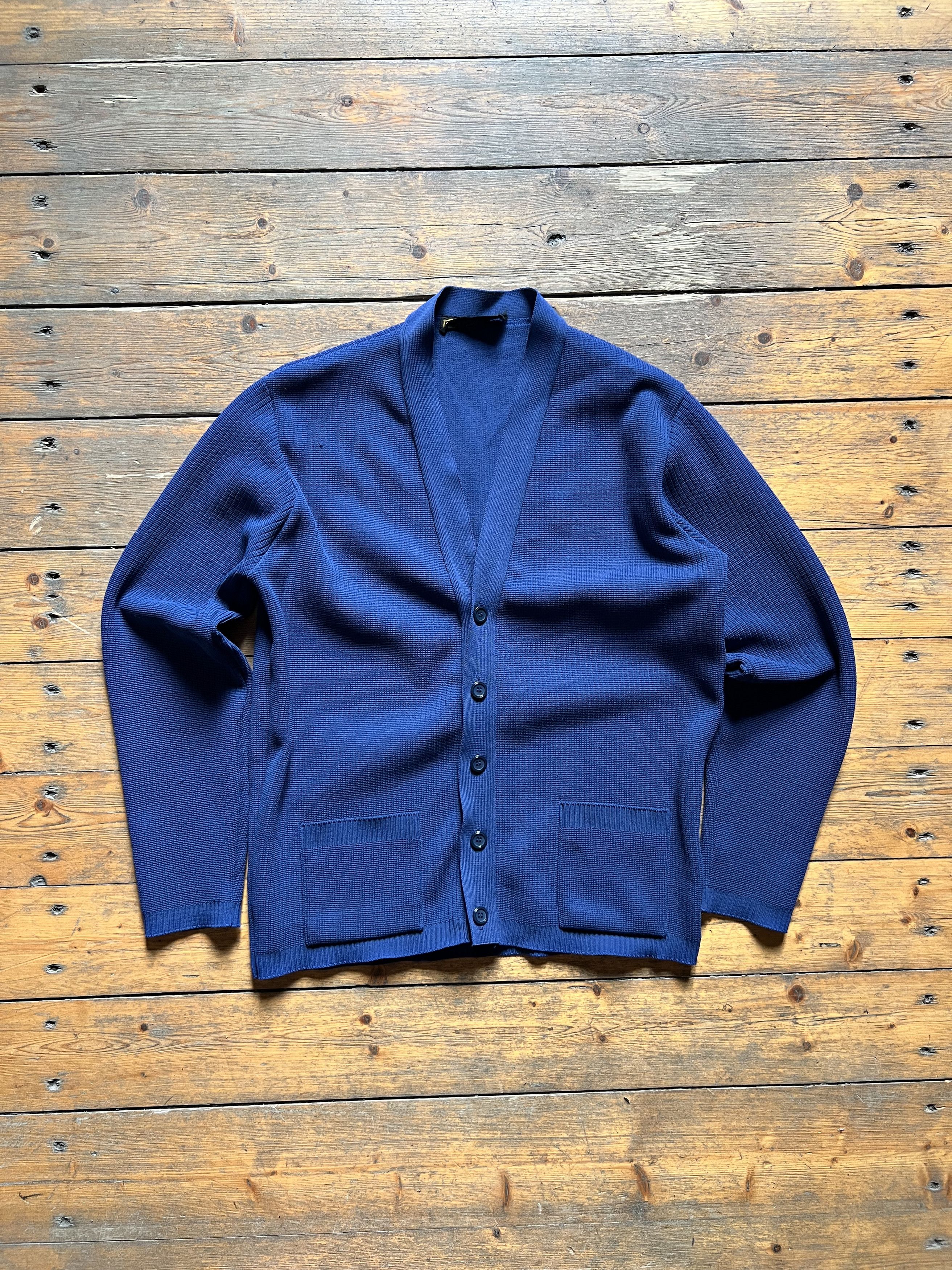 Other Crimple Heavy Cotton Vintage US 70s Button Cardigan Size US M / EU 48-50 / 2 - 1 Thumbnail