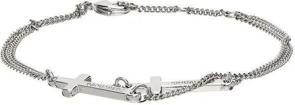 Dsquared2 Dsquared2 Silver Double Cross Bracelet Size ONE SIZE - 2 Thumbnail