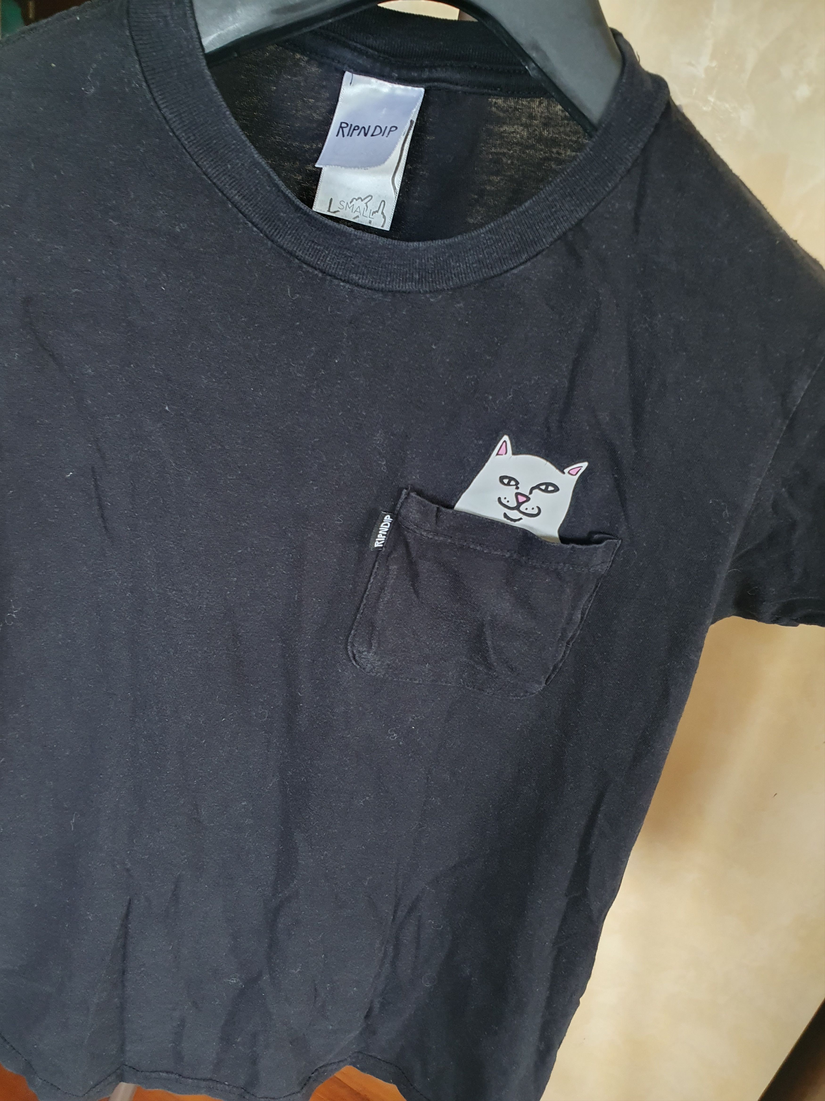 RIPNDIP Rip N Dip pocket tee Cat In Pocket t-shirt sz S Size US S / EU 44-46 / 1 - 7 Thumbnail
