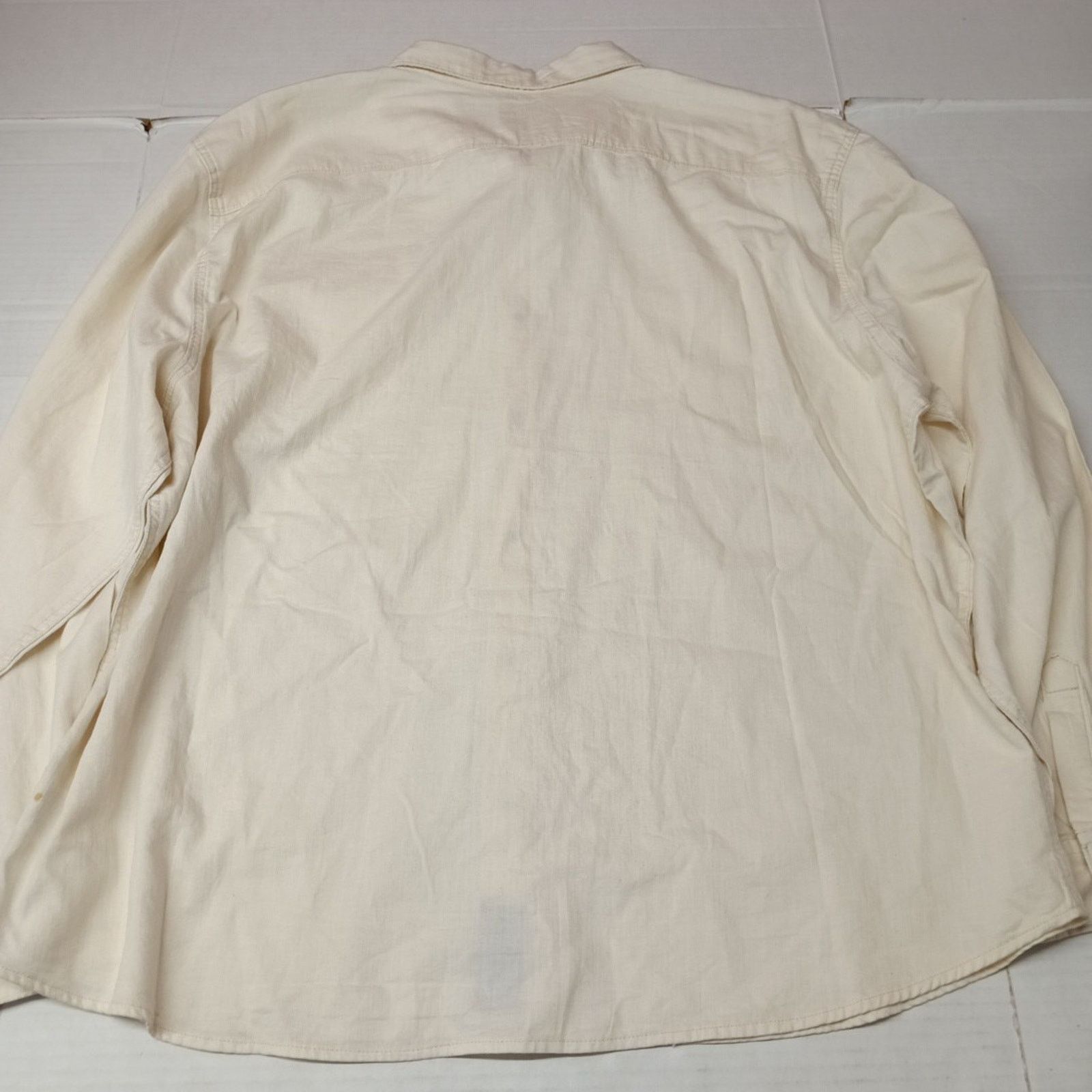 Wrangler Wrangler Snap Woven Shirt Men's 3XL Cowboy Wash Beige LS Size US XXL / EU 58 / 5 - 8 Thumbnail
