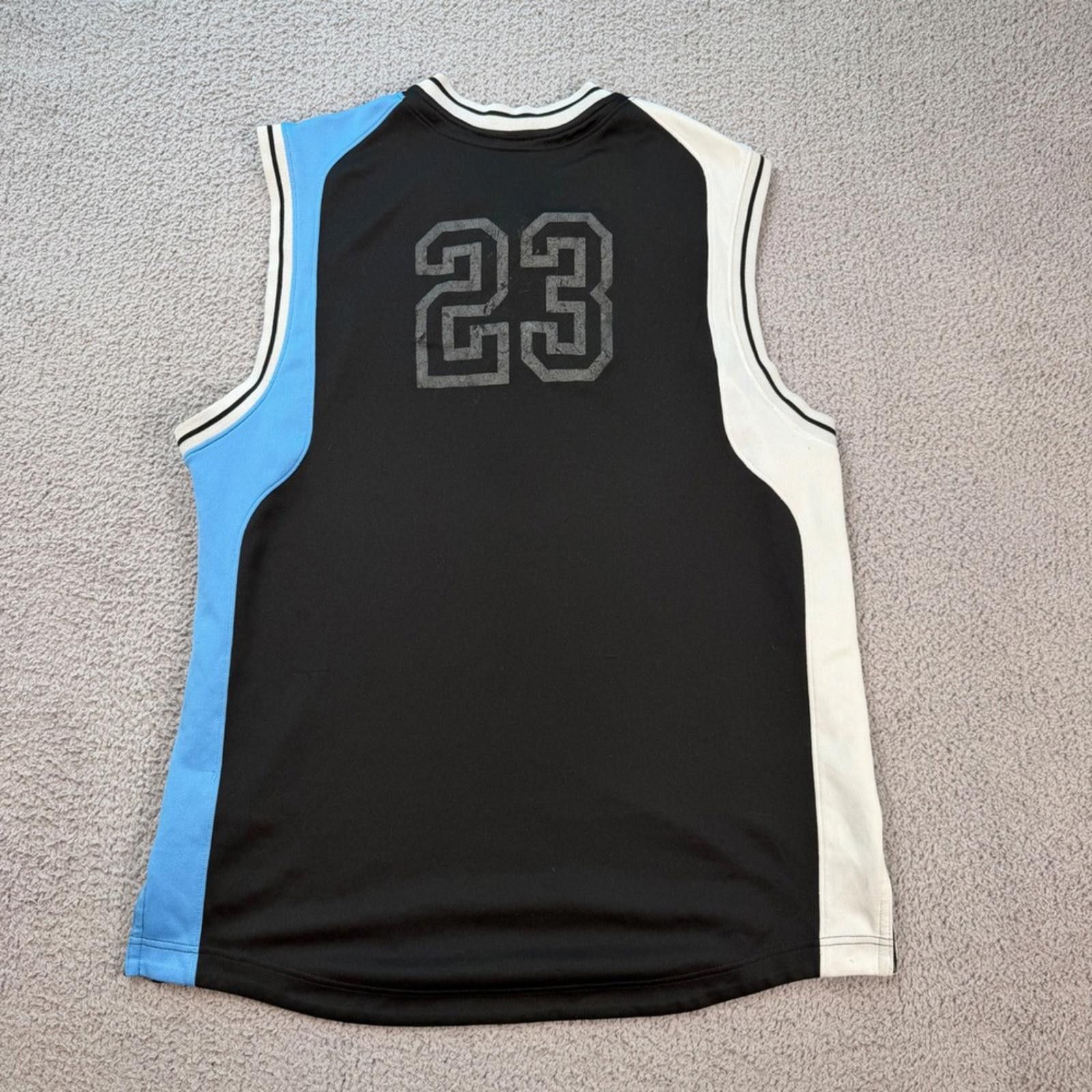 Jordan Brand Jordan 23 Basketball Jersey XL Black Carolina Nike Air Y2K Size US L / EU 52-54 / 3 - 2 Thumbnail