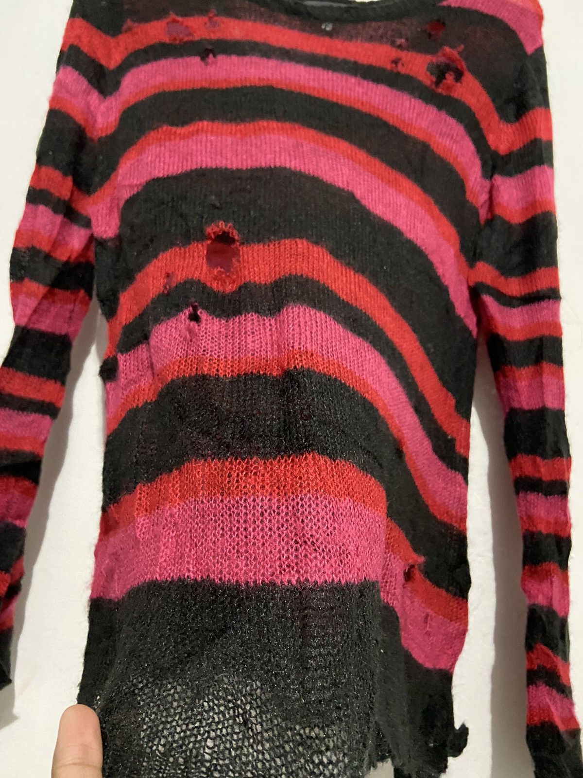 20471120 TK MIXPICE Takeo Kikuchi Mesh Distressed Japanese Brand Size US M / EU 48-50 / 2 - 4 Thumbnail