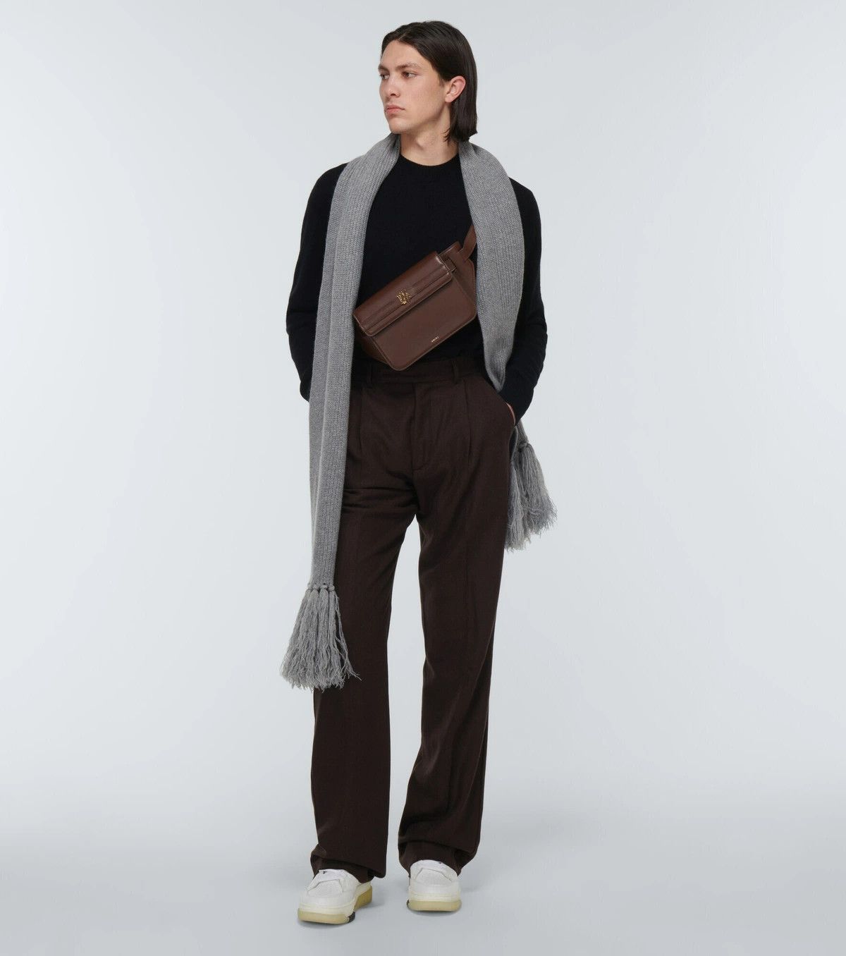 Amiri o1gr1nt0325 Size: OS / Ma Scarf in Grey Size ONE SIZE - 4 Thumbnail