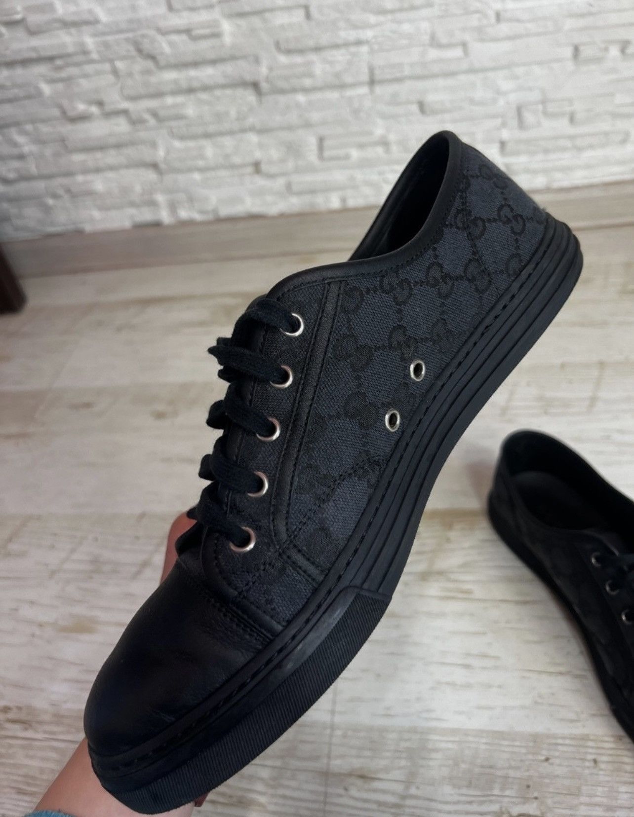 Gucci Gucci GG Logo Low Top Sneakers 426189 Size 10 Size US 10 / EU 43 - 11 Thumbnail