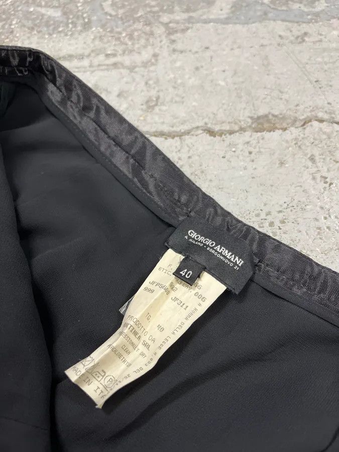 Giorgio Armani 2000s Giorgio Armani Black Satined Light Pants Size 26" / US 2 / IT 38 - 10 Thumbnail