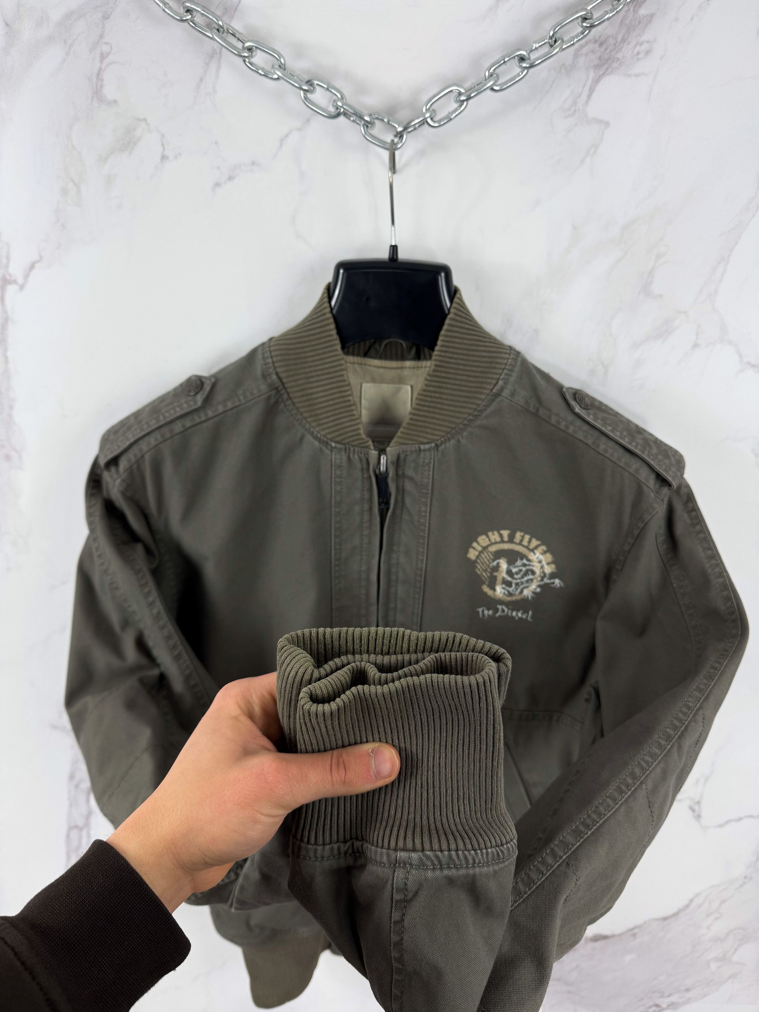Diesel Diesel Night Flyers Bomber Flight Jacket Canvas Flak Size L Size US L / EU 52-54 / 3 - 8 Thumbnail
