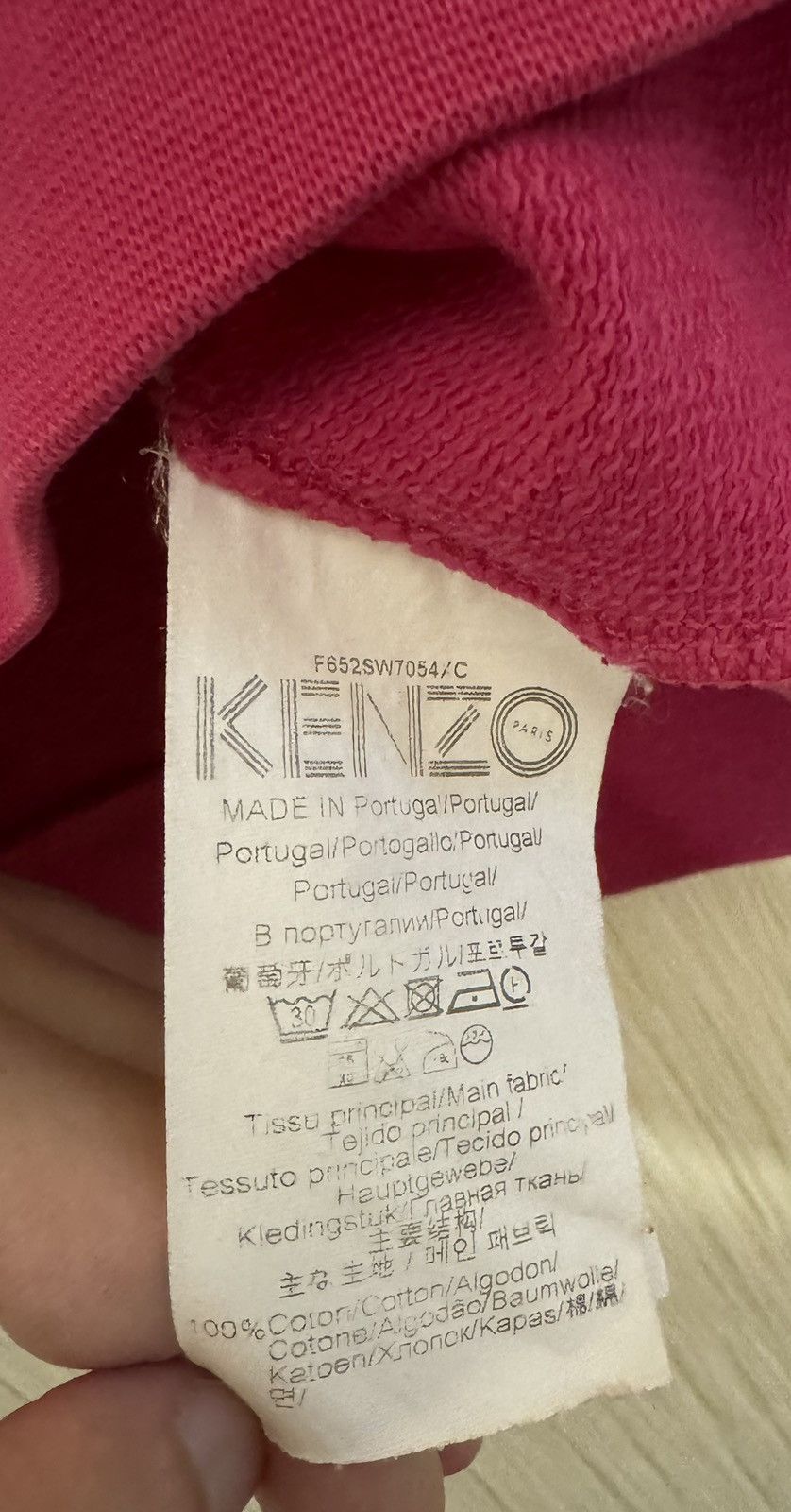 Kenzo Kenzo big tiger logo pink sweatshirt size S Size S / US 4 / IT 40 - 6 Thumbnail