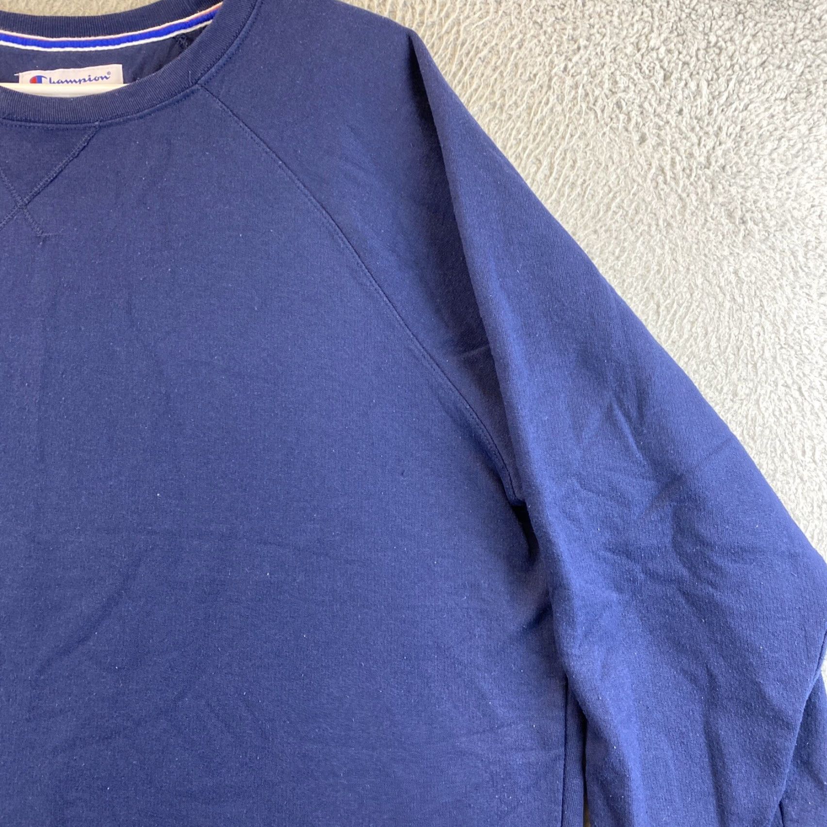 Champion CHAMPION Pullover Sweater Fleece Adult XXL Blue Logo Mens Size US XXL / EU 58 / 5 - 3 Thumbnail