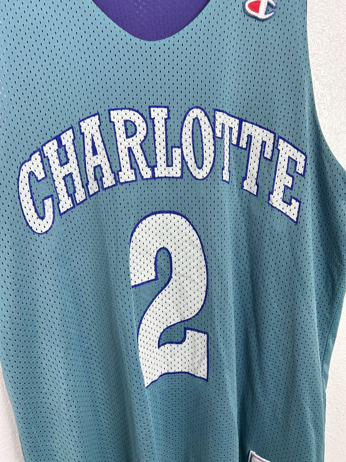 Champion Vintage Champion Hornets #2 Larry Johnson Reversible Jersey Size US XL / EU 56 / 4 - 7 Thumbnail