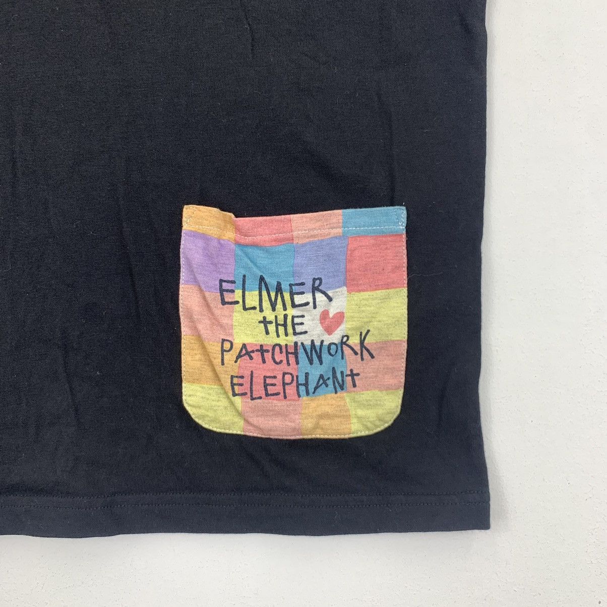 Vintage ELMER CARTOON The Patchwork Elephant Tee Shirt Size XXL / US 16-18 / IT 52-54 - 4 Thumbnail