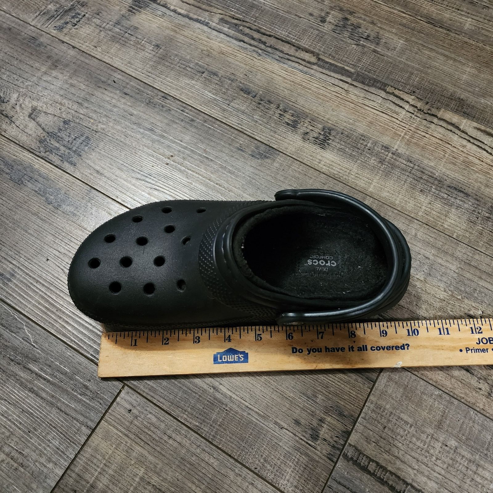 Crocs Crocs Dual Comfort Fleece Lined Black Clogs M-5, W-7 Size US 7 / IT 37 - 12 Thumbnail
