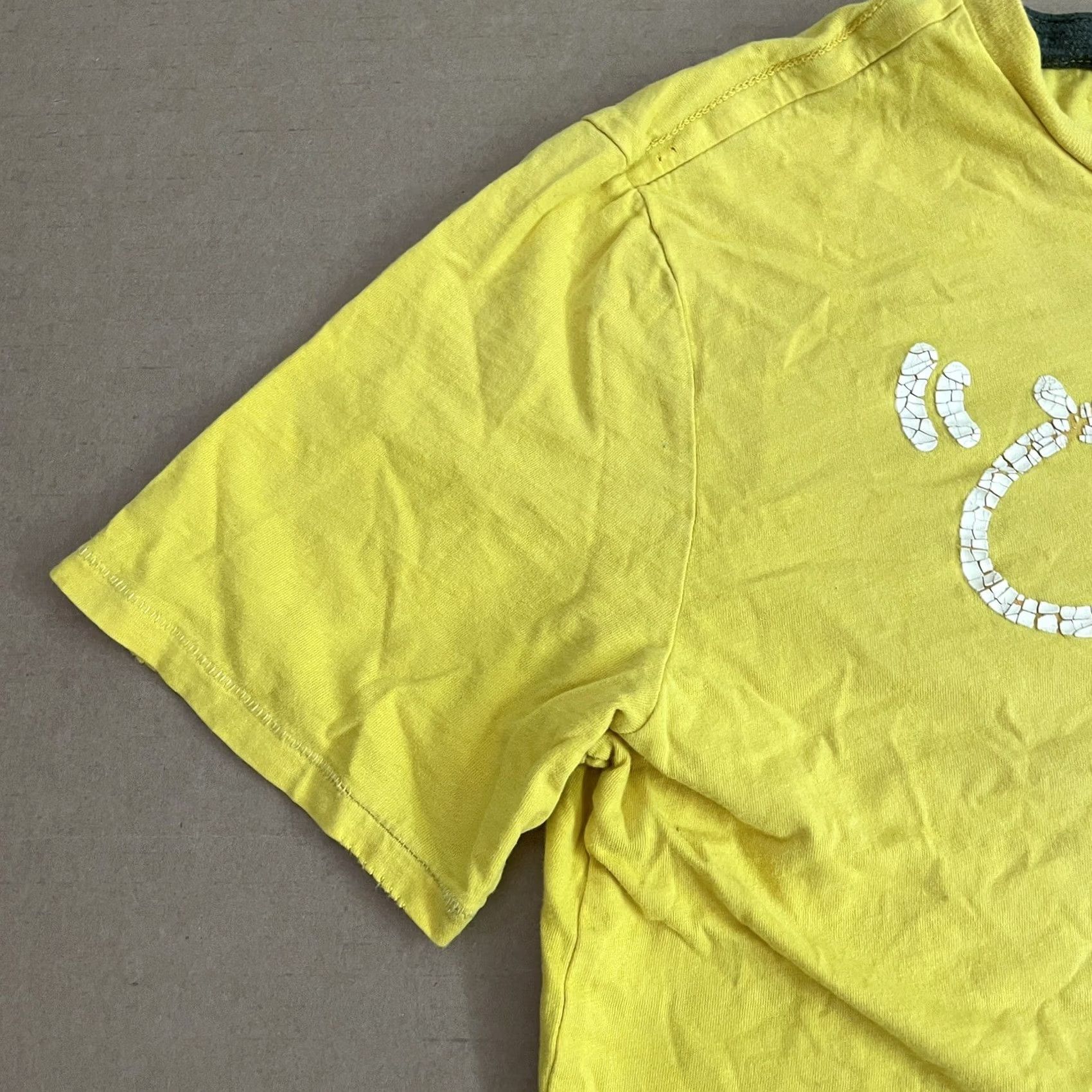 Puma Puma Shirt Adult Small Yellow Spell Out Logo Clyde Spell Out Script Mens Fitness Size US S / EU 44-46 / 1 - 5 Thumbnail