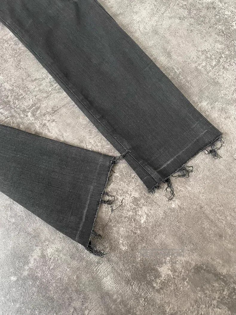 Saint Laurent Paris Saint Laurent Paris Distressed Black Faded Frayed Denim Je Size US 29 - 3 Thumbnail