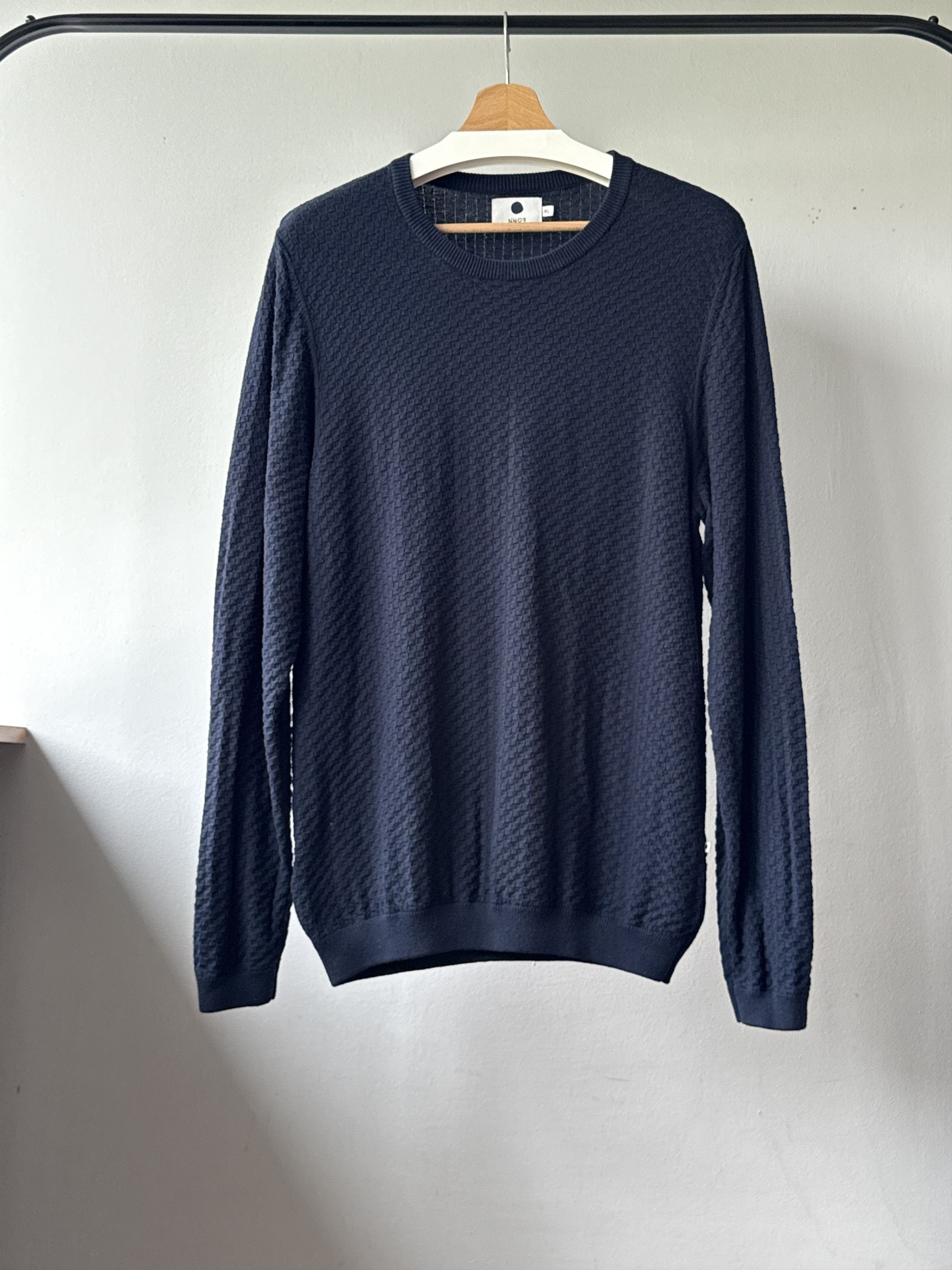 NN07 NN07 No Nationality Albert Navy Blue Knitted Jumper Sweater Size US XL / EU 56 / 4 - 1 Thumbnail