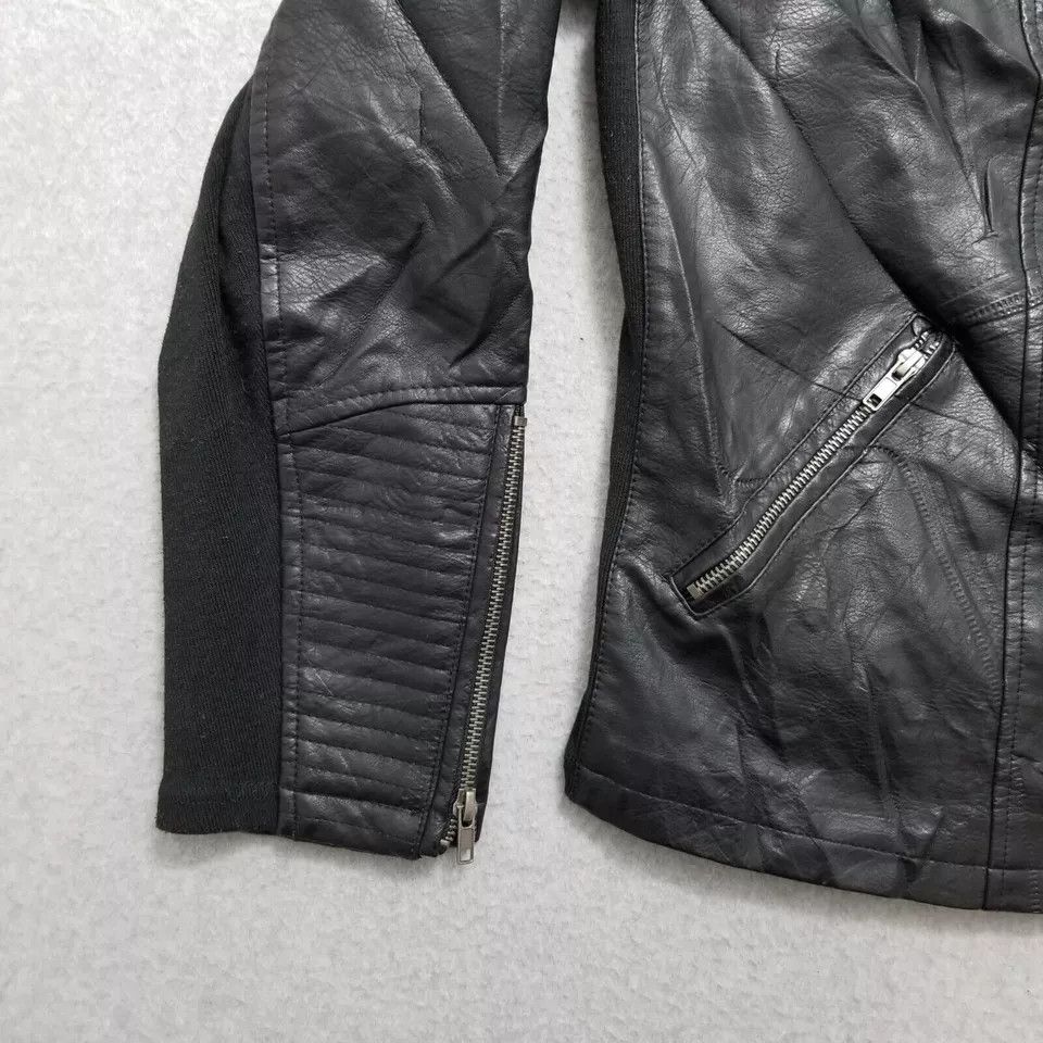 Torrid Torrid Jacket Womens 2 Black Full Zip Pockets Faux Leather Size XS / US 0-2 / IT 36-38 - 12 Thumbnail