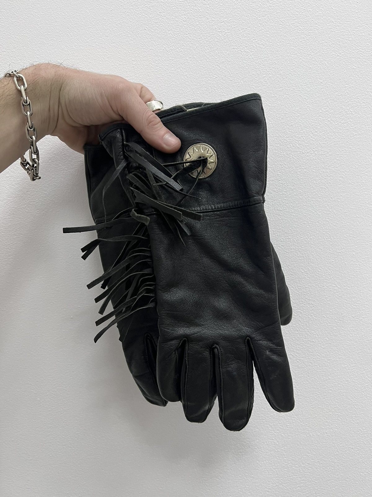 If Six Was Nine Vintage moto gloves Y2k JAPAN AVANT GARDE STYLE Size ONE SIZE - 8 Thumbnail