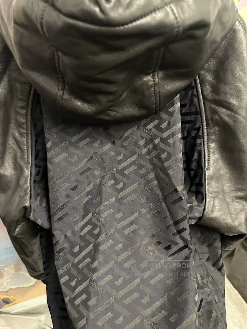 Versace Versace Main line maze series patchwork hooded leather jac Size US M / EU 48-50 / 2 - 3 Thumbnail