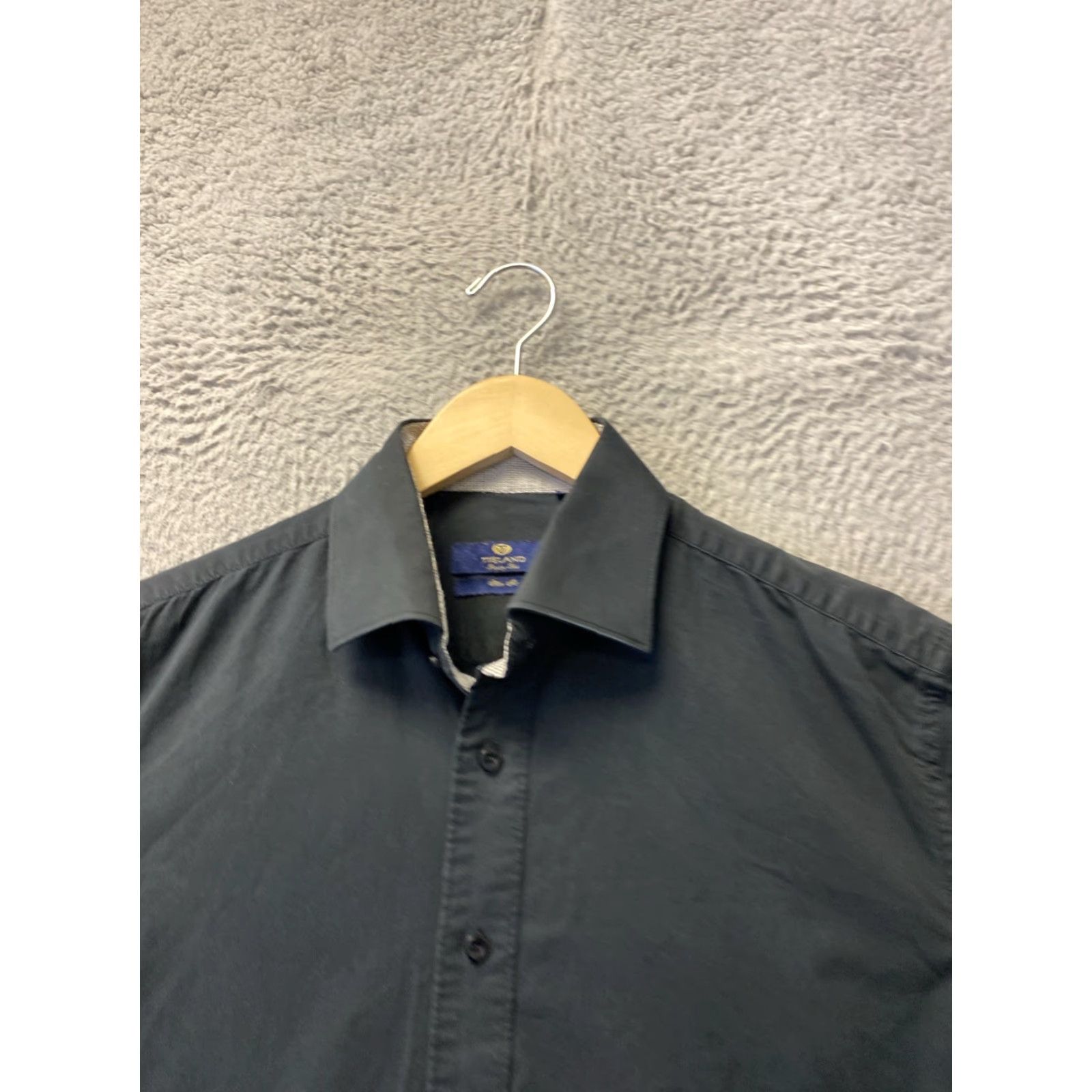 Vintage VINTAGE Tieland Button Shirt Mens XL BLACK Button-Up Knit Pockets 0598 Size US XL / EU 56 / 4 - 4 Thumbnail