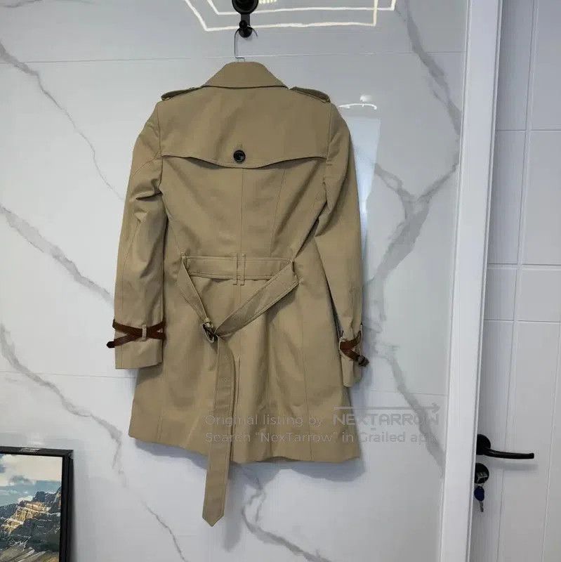 Burberry Burberry Khaki Cotton Trench Coat for Women. Size S / US 4 / IT 40 - 1 Thumbnail