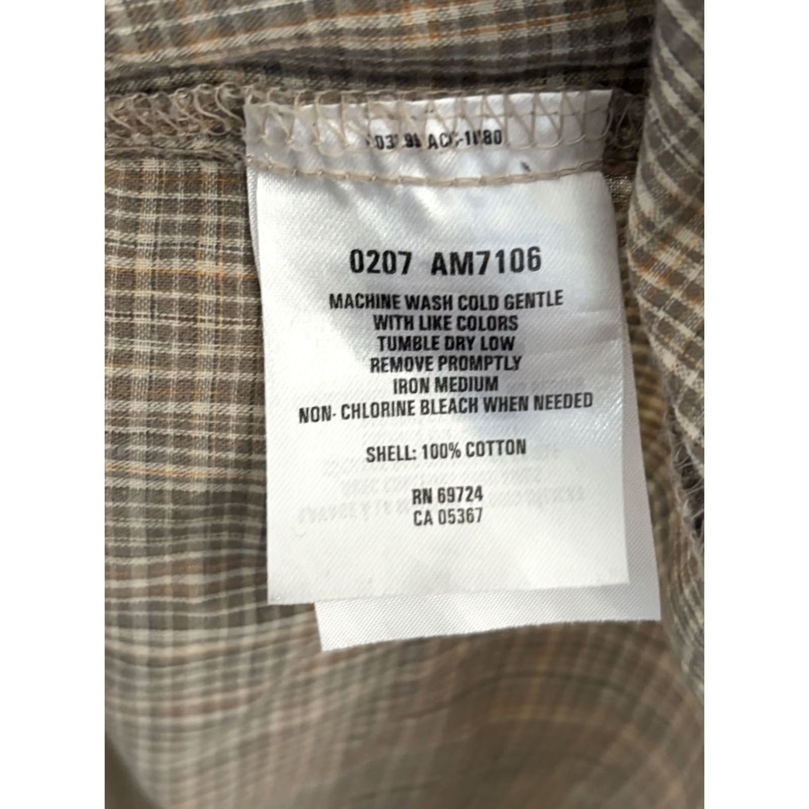 Vintage Columbia Plaid Short Sleeve Button-Up Shirt Mens L Beige Classic Outdoor Casual Workwear Summer Spring Fall Size US L / EU 52-54 / 3 - 5 Thumbnail
