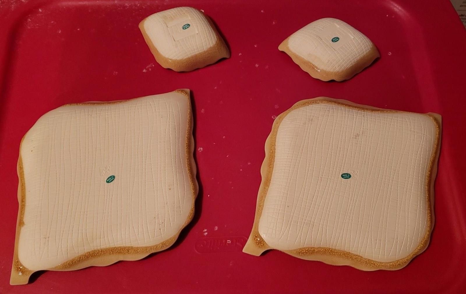 The Unbranded Brand Porcelain Ceramic Leaf Snack Plates & Bowls. Brown Size ONE SIZE - 4 Thumbnail