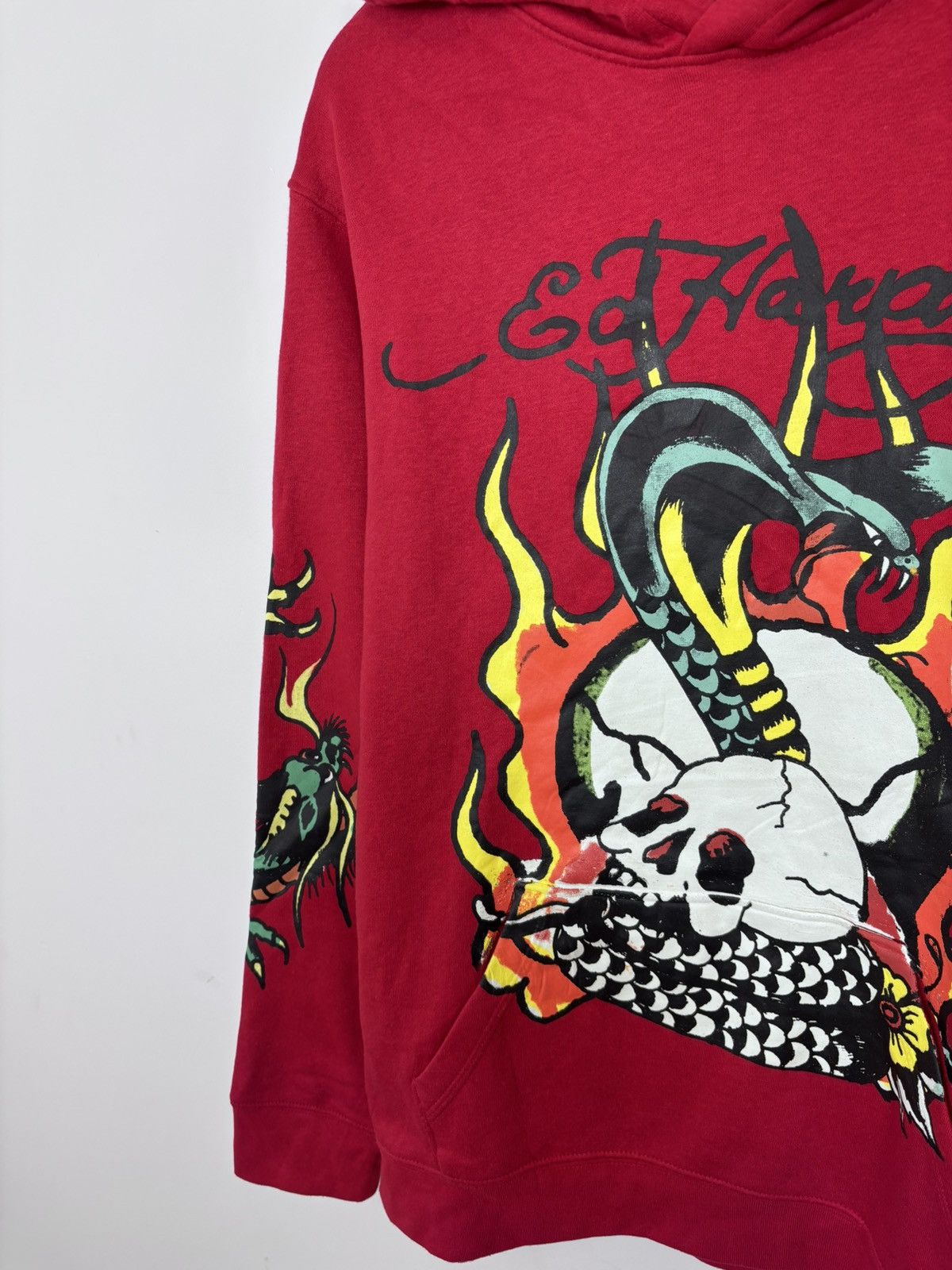 Ed Hardy Ed Hardy NWT Men’s Red Big Snake Skull Tattoo Logo Hoodie Size US M / EU 48-50 / 2 - 6 Thumbnail
