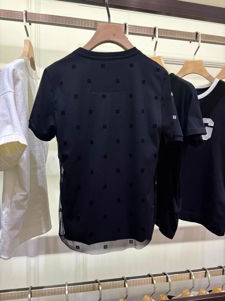 Givenchy Givenchy Black Mesh Logo Short Sleeve T Size US S / EU 44-46 / 1 - 2 Thumbnail