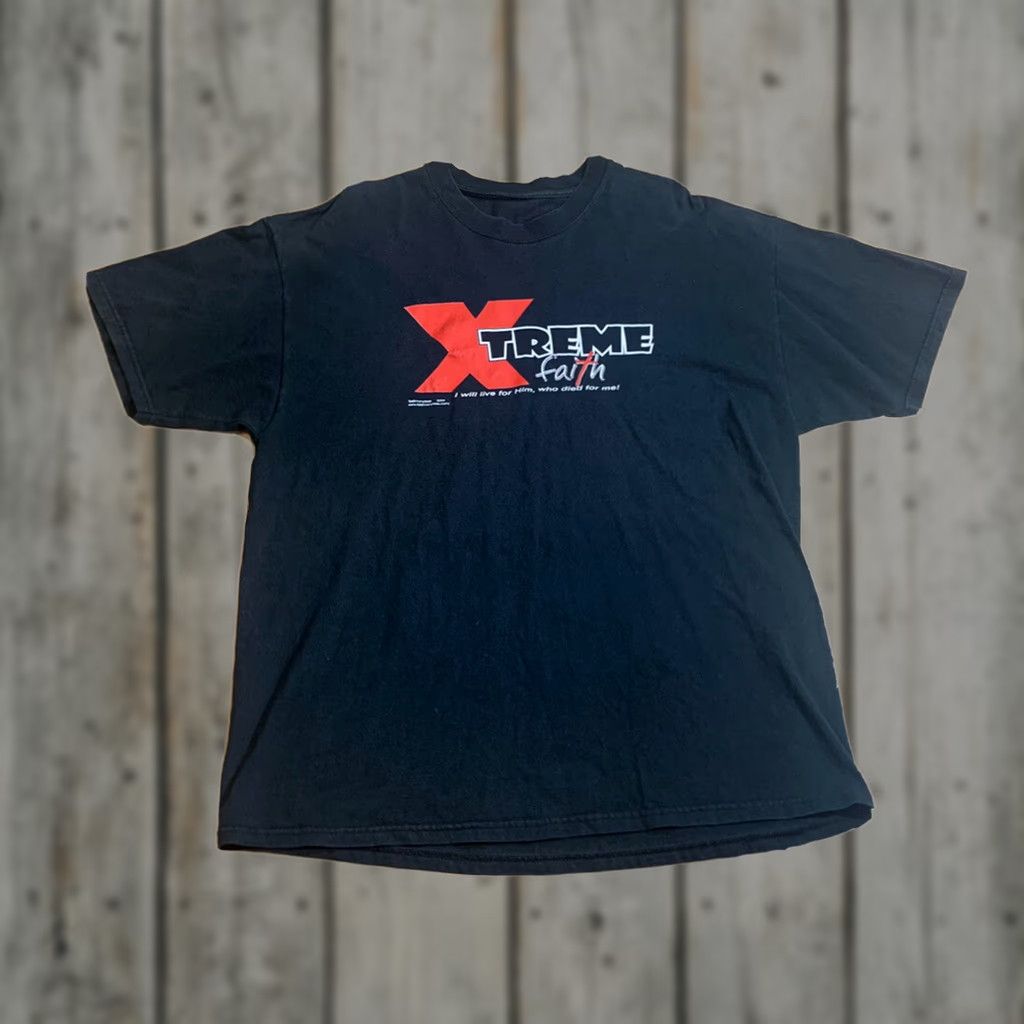 Vintage VINTAGE Testimony Tees Xtreme Faith Jesus T Shirt Black Mens XL Size US XL / EU 56 / 4 - 1 Thumbnail